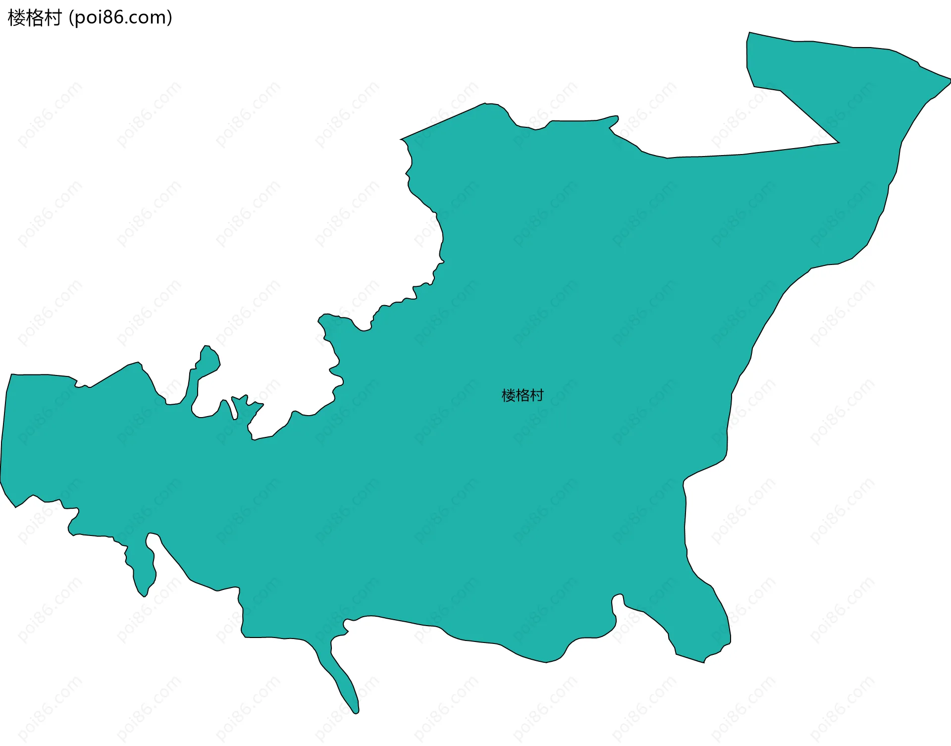 楼格村边界地图