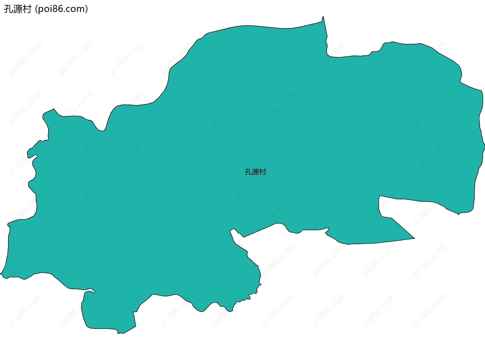 孔源村边界地图