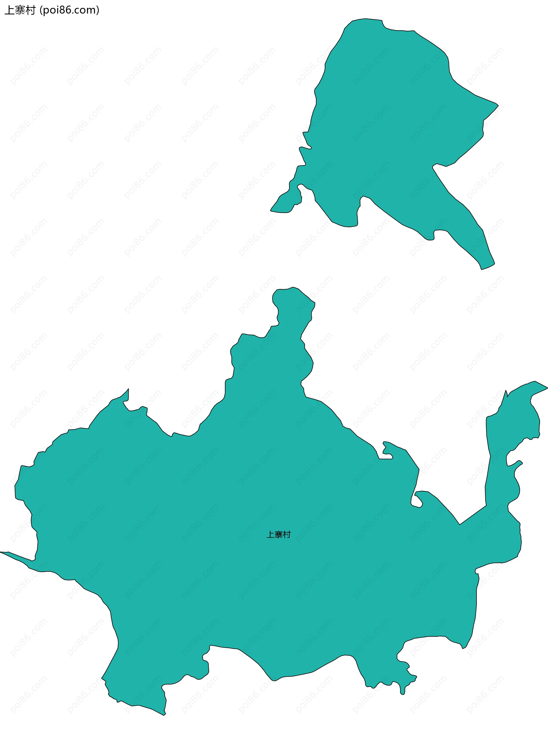 上寨村边界地图