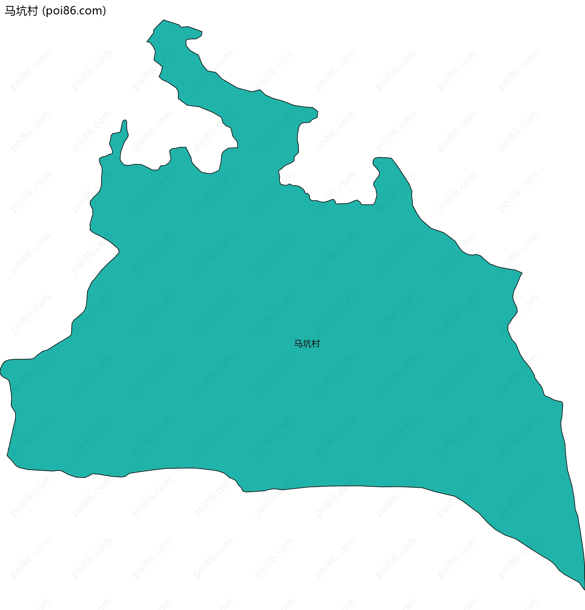 马坑村边界地图
