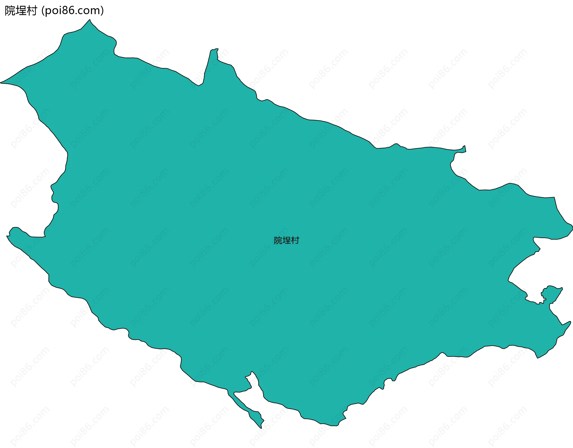 院埕村边界地图