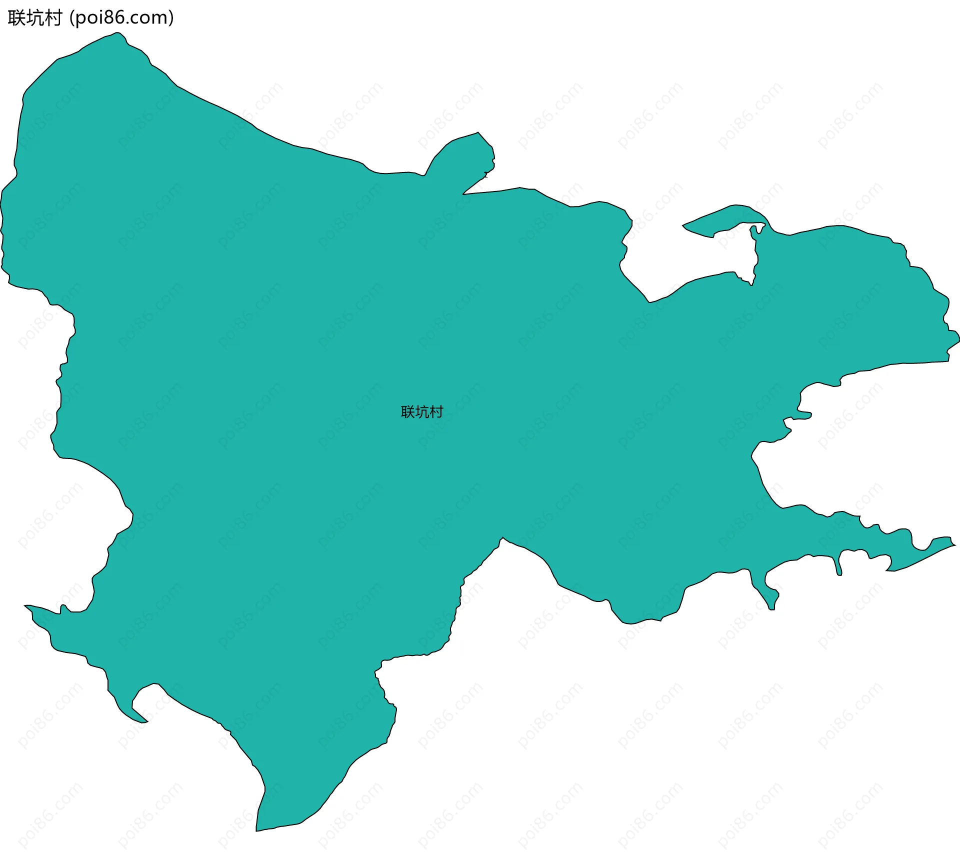 联坑村边界地图