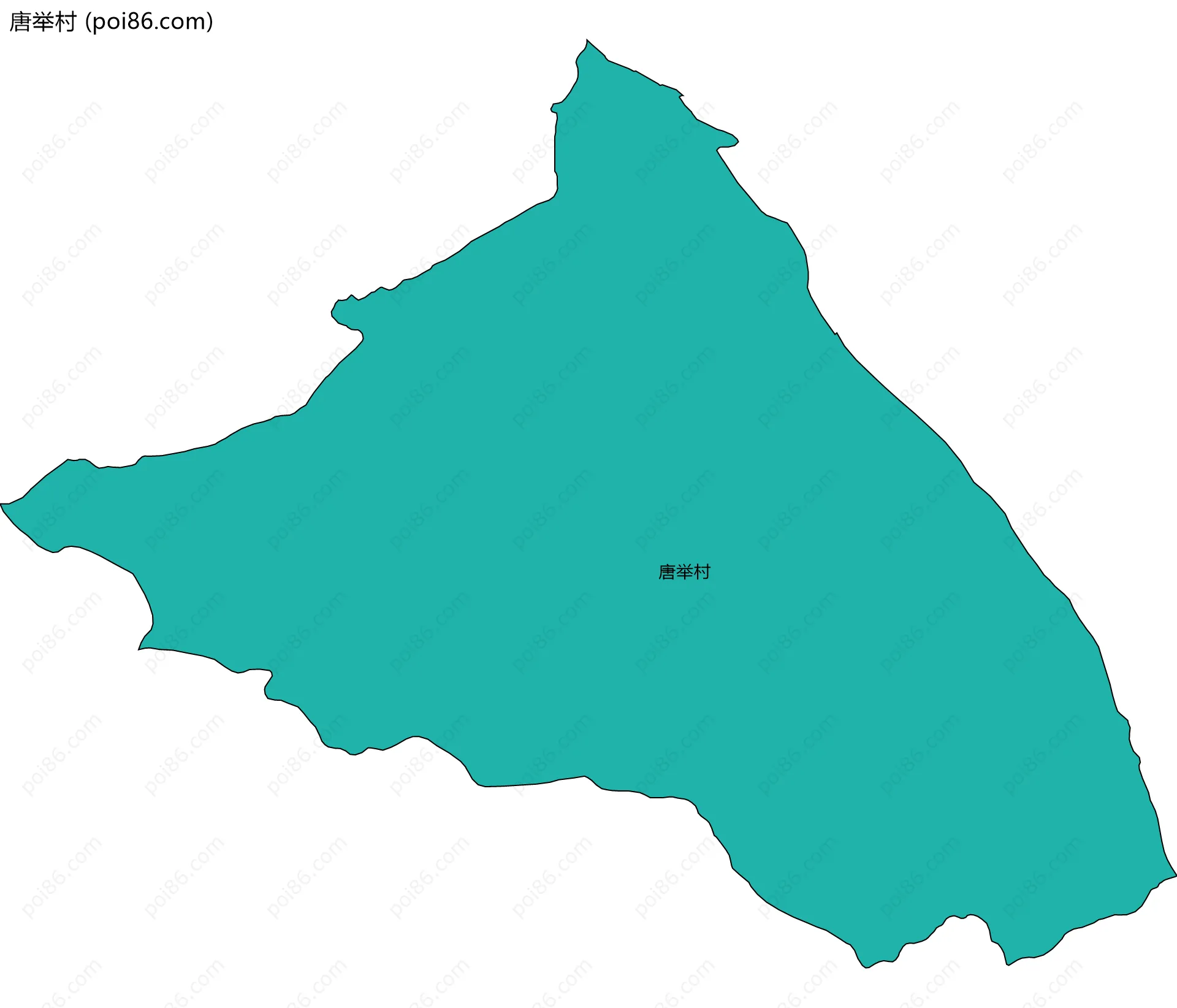 唐举村边界地图