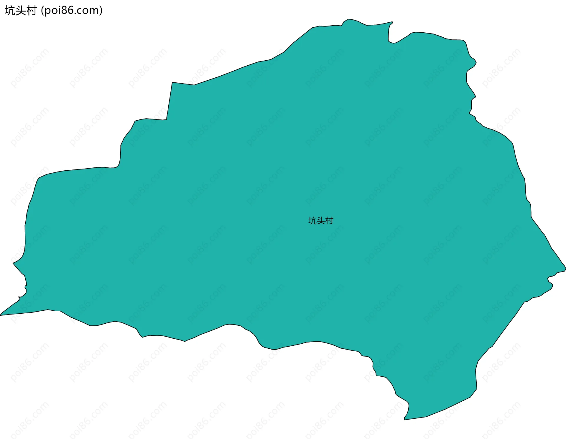 坑头村边界地图