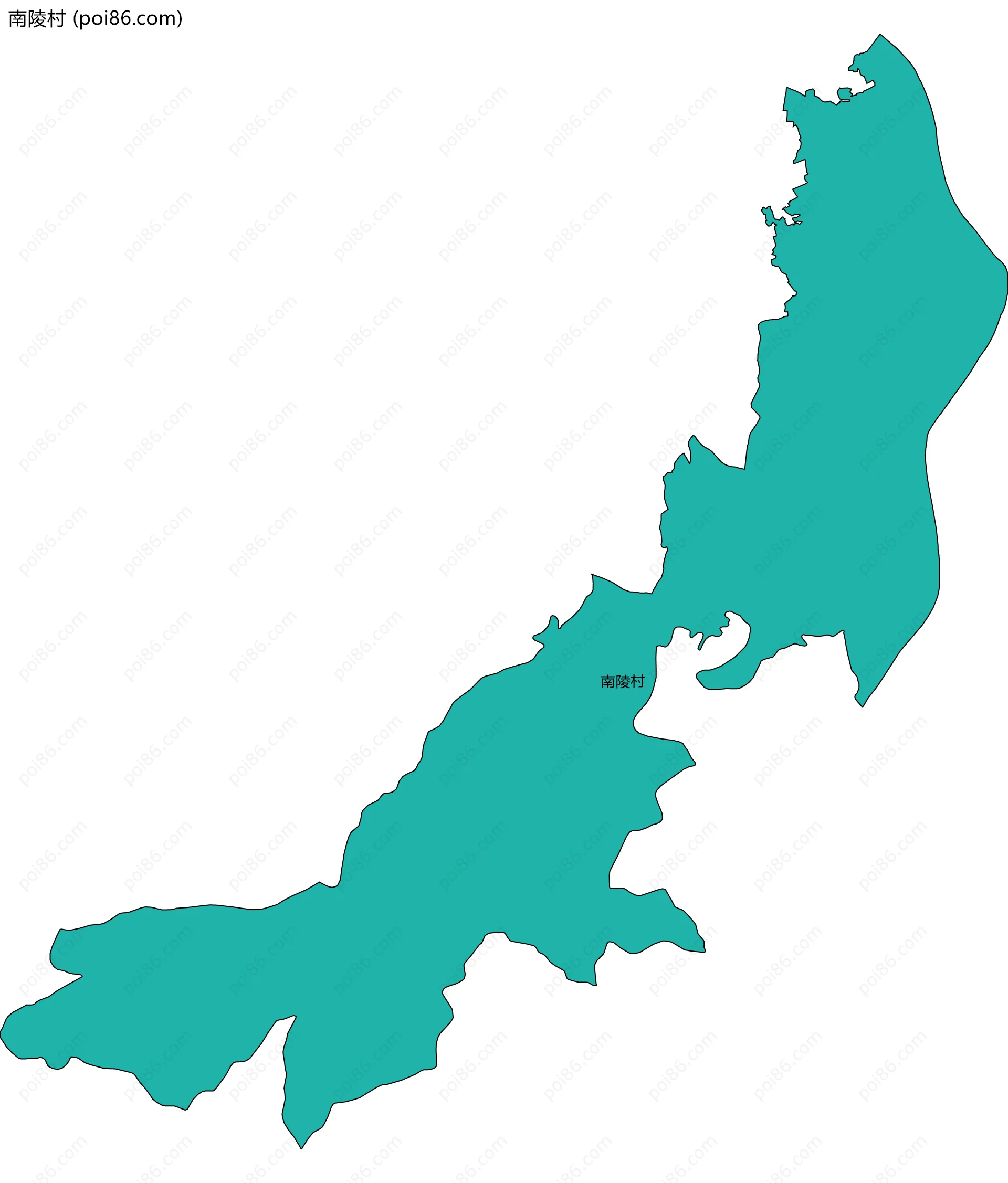 南陵村边界地图