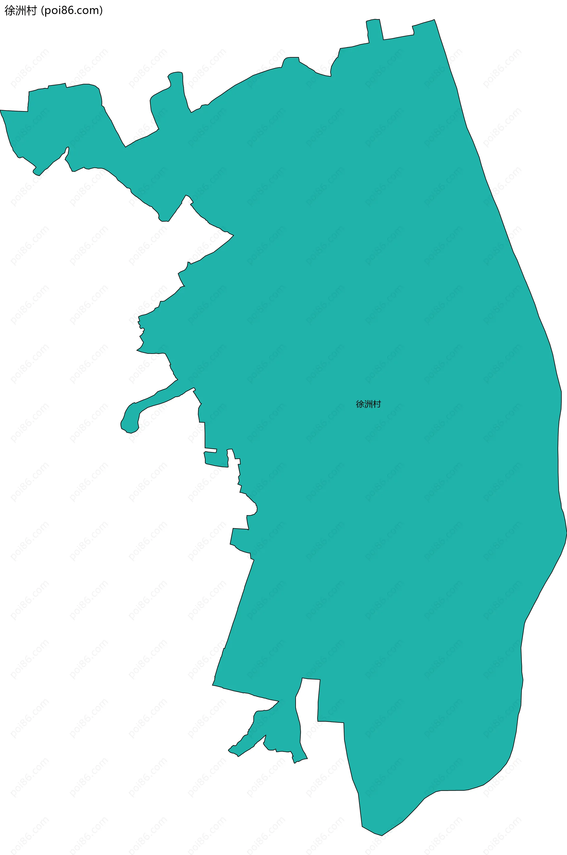 徐洲村边界地图