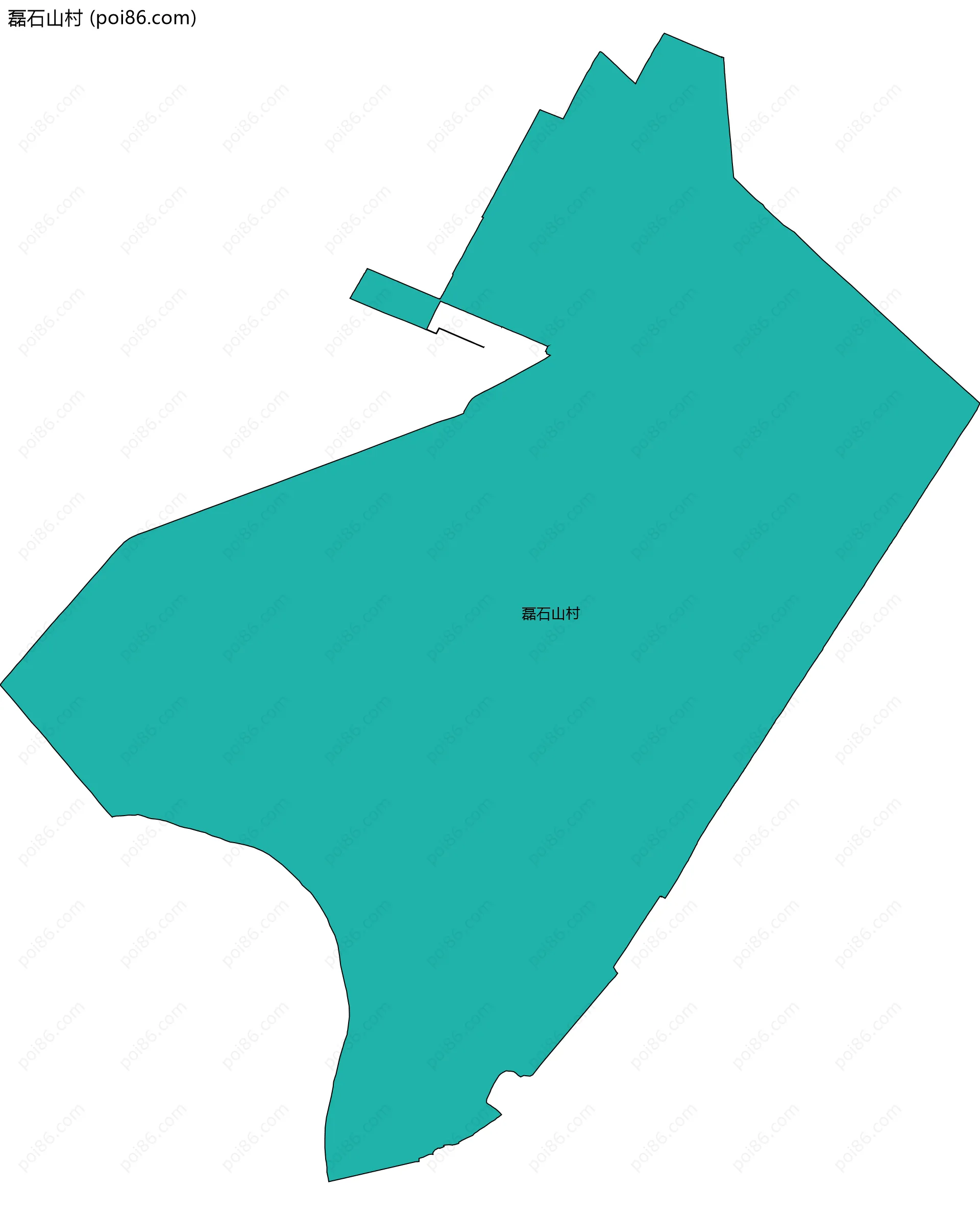磊石山村边界地图