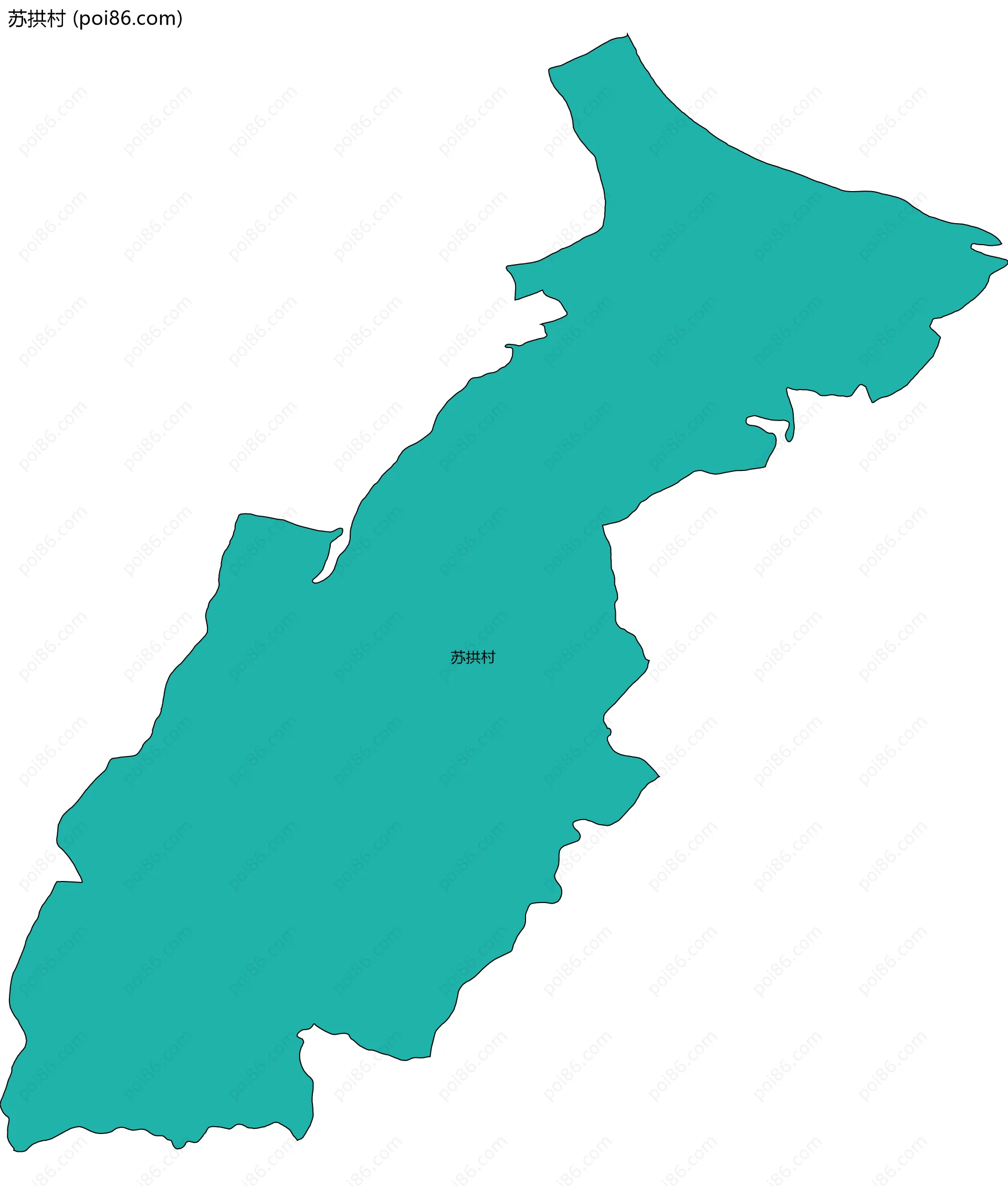 苏拱村边界地图