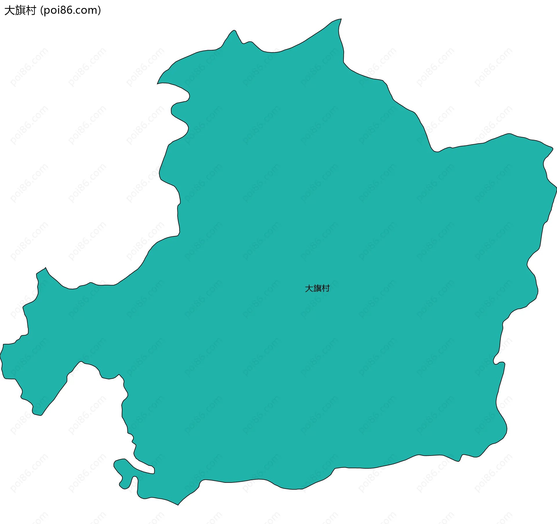 大旗村边界地图