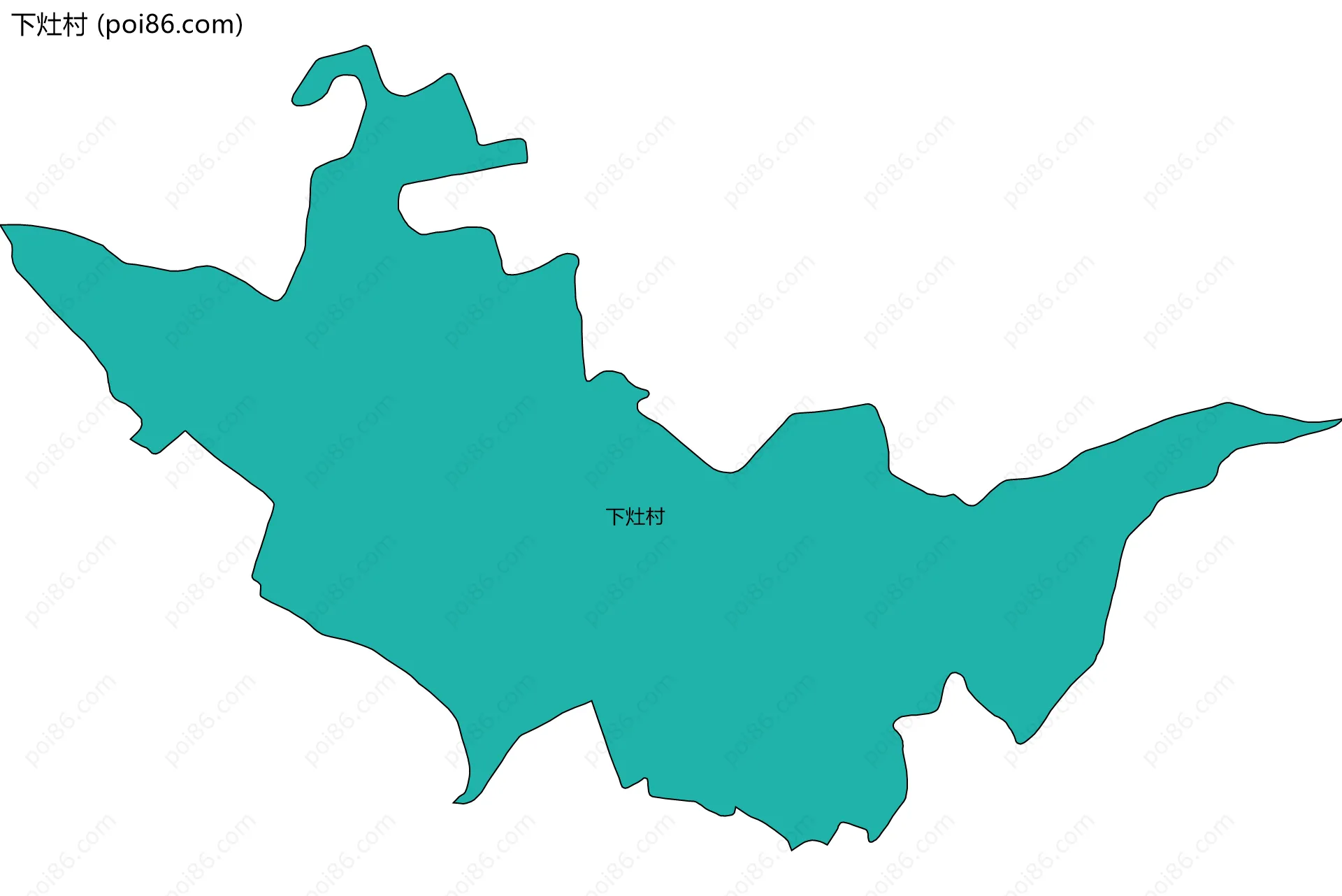 下灶村边界地图