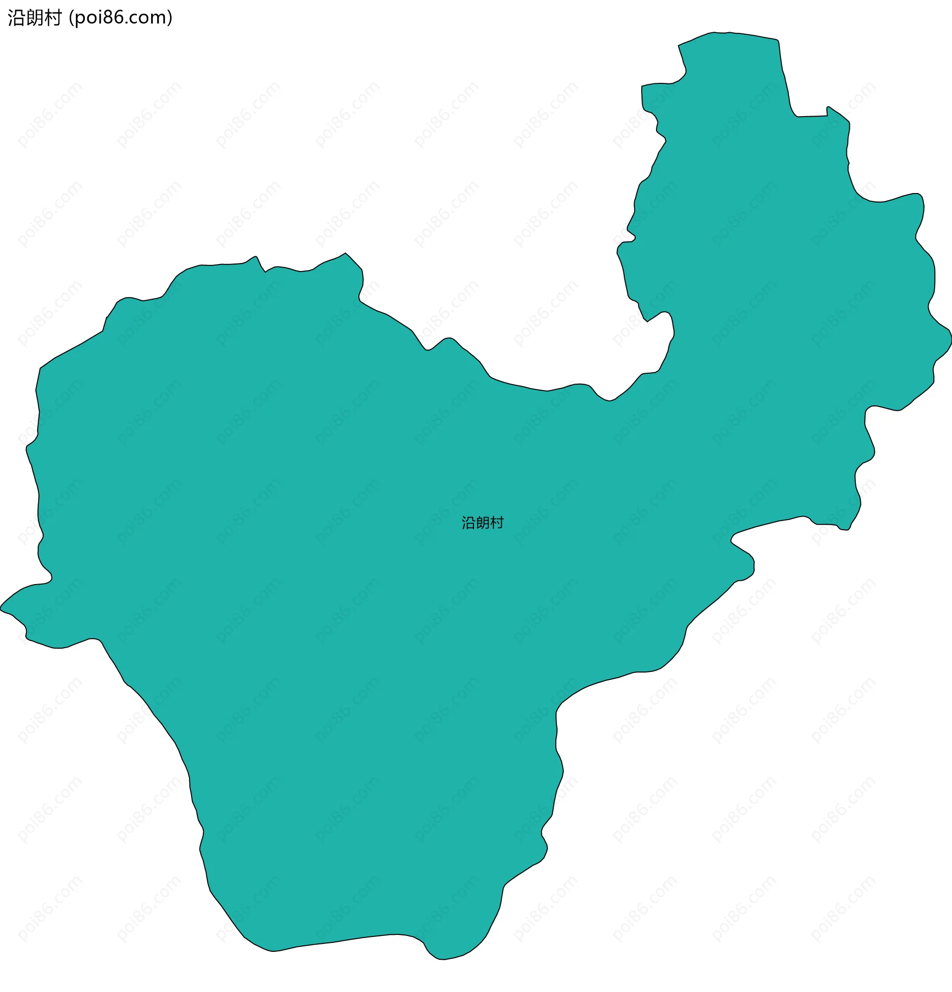 沿朗村边界地图