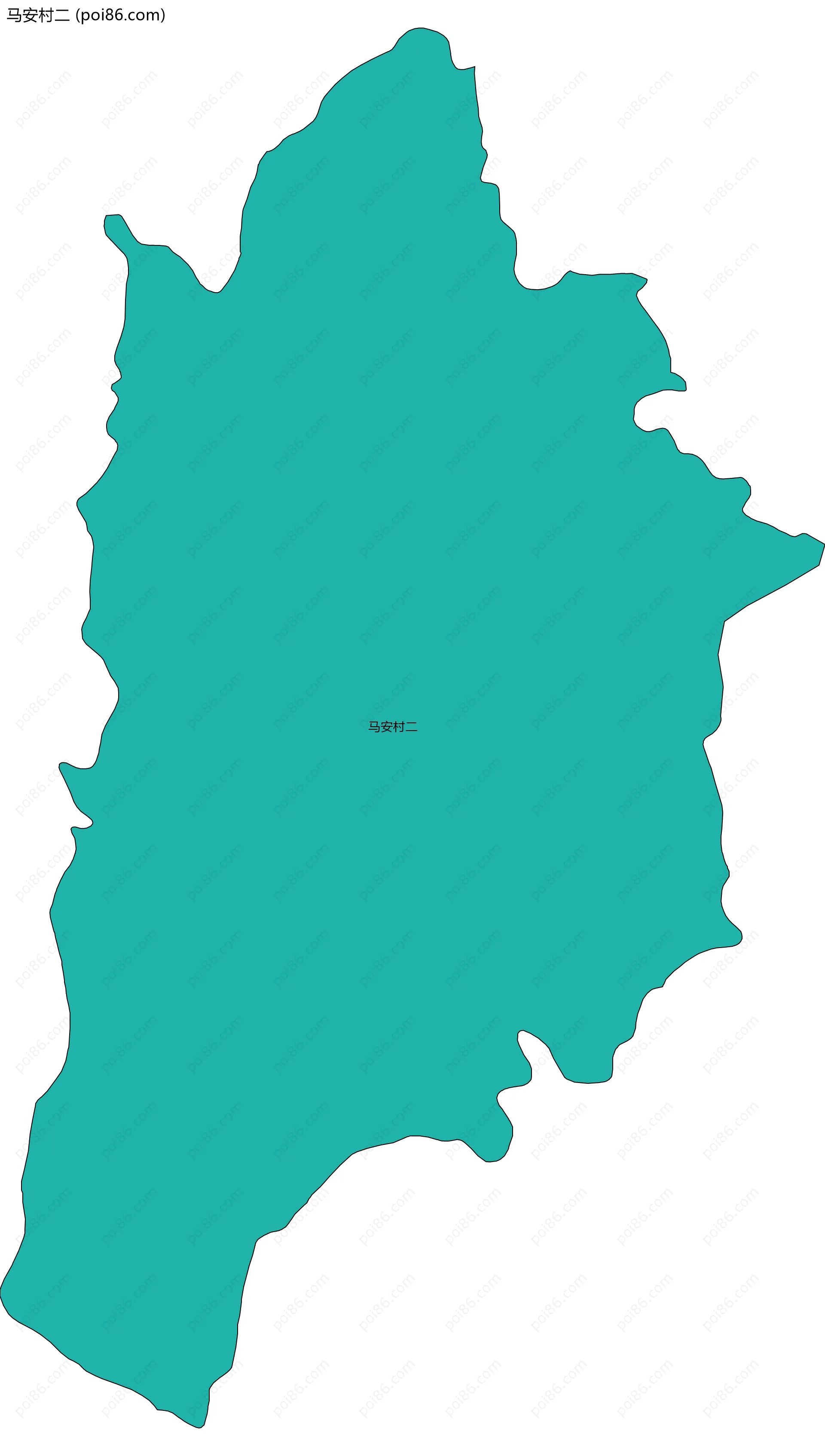 马安村二边界地图