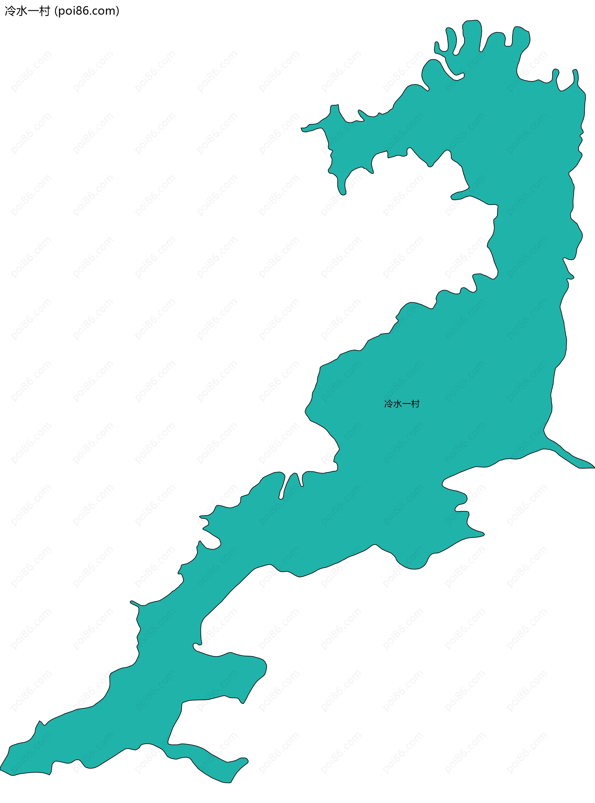 冷水一村边界地图