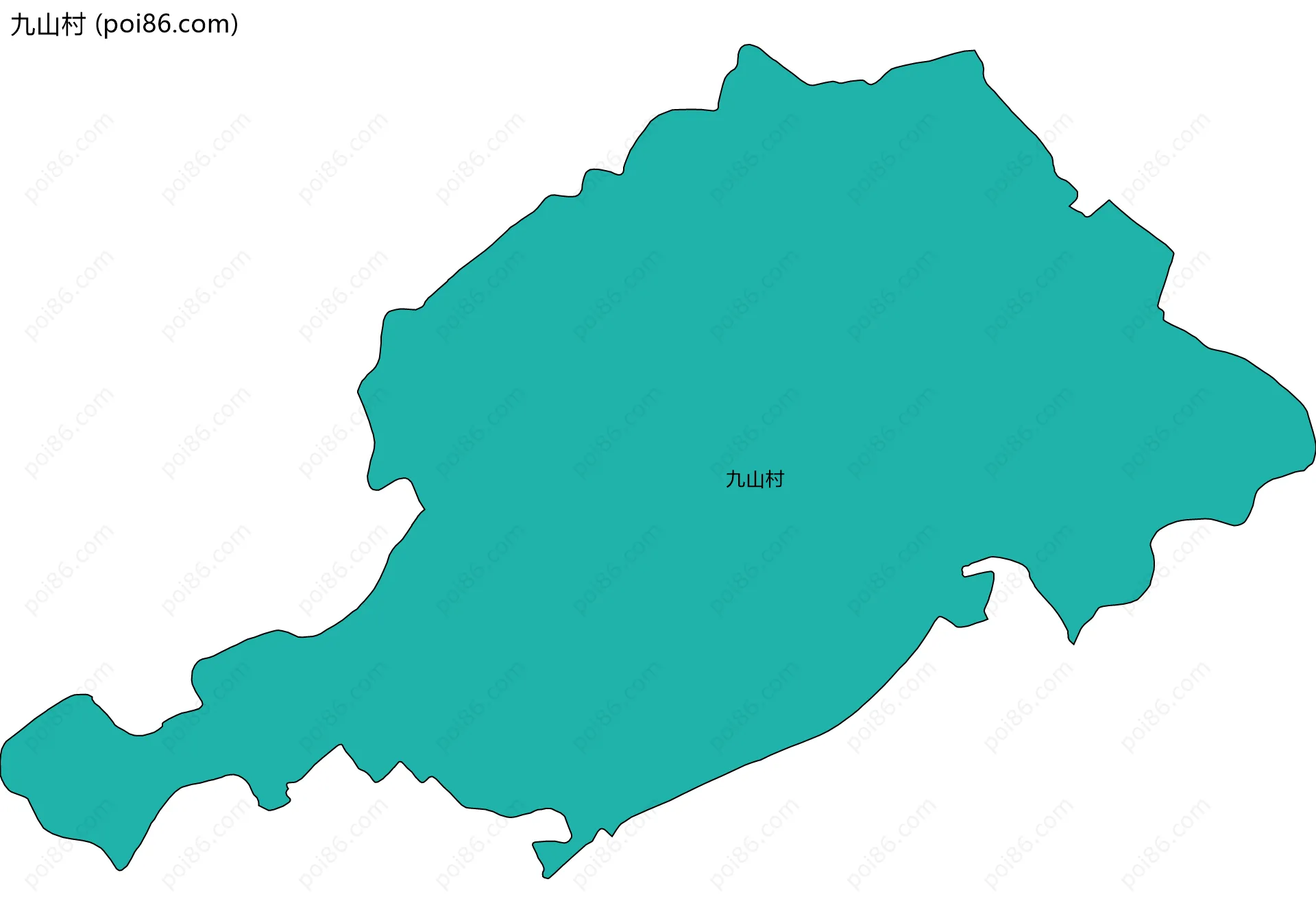 九山村边界地图