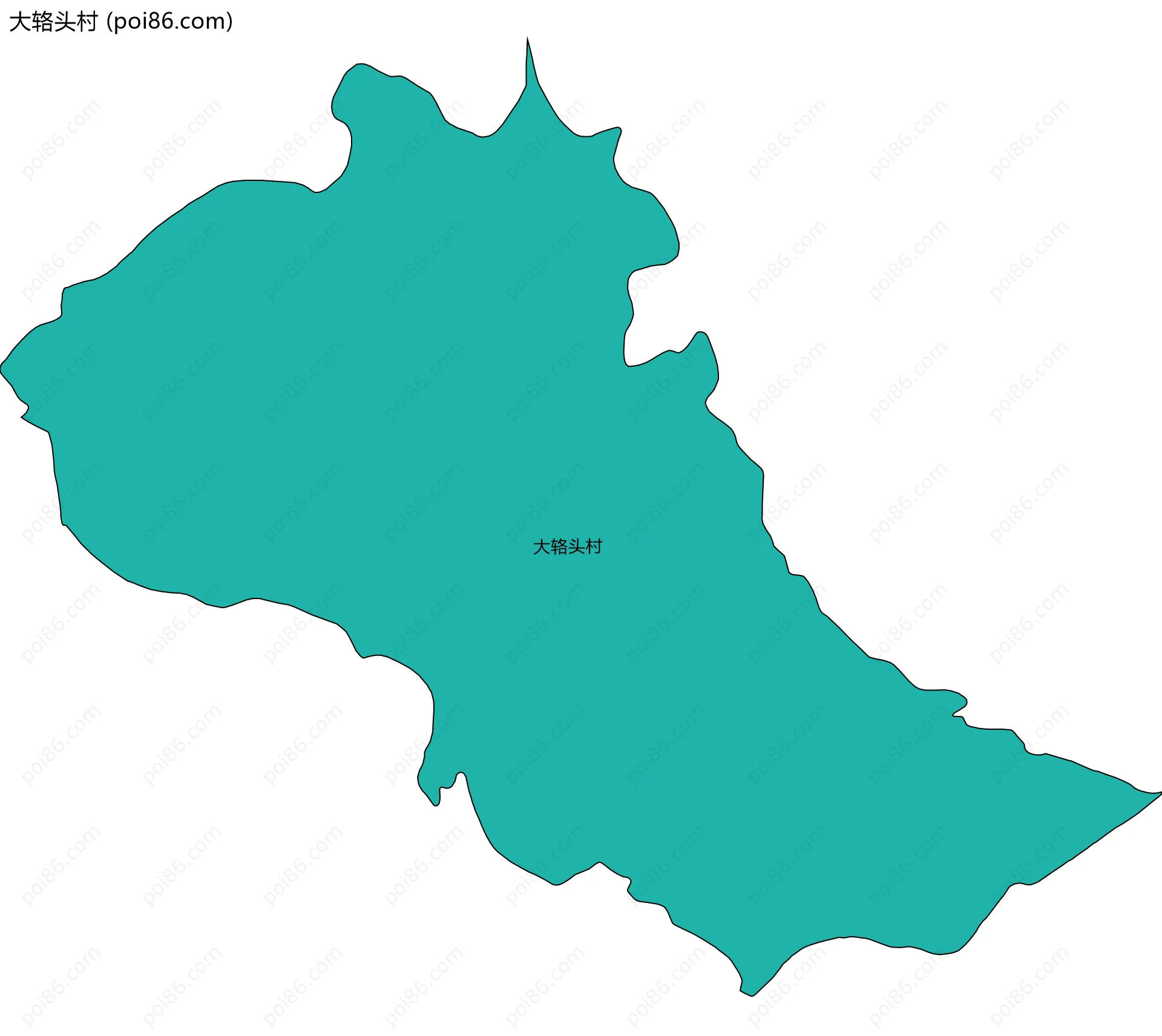 大辂头村边界地图