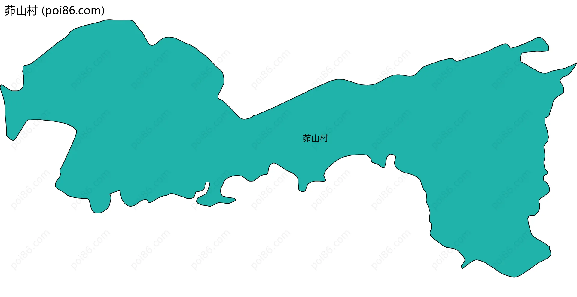 茆山村边界地图