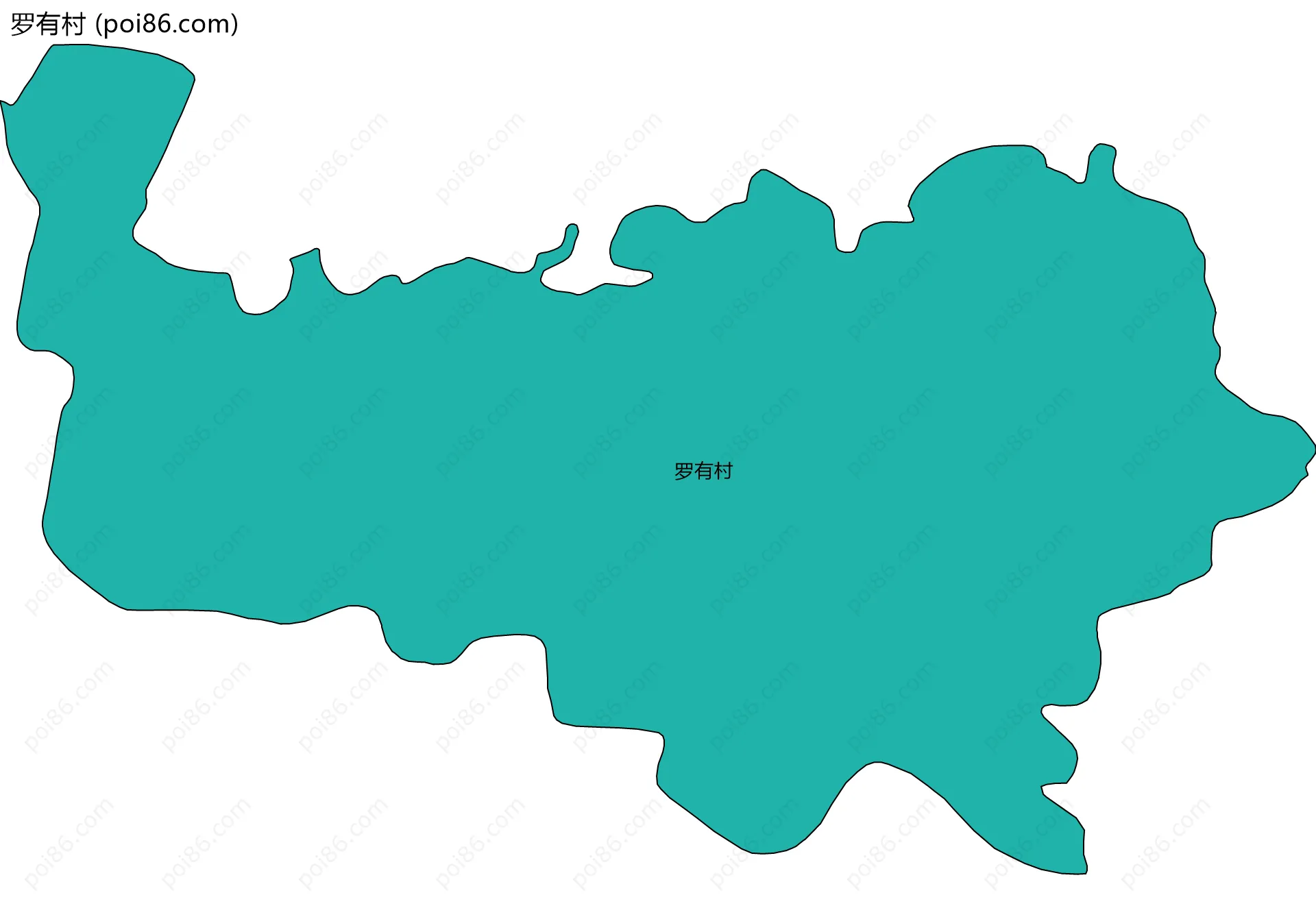 罗有村边界地图