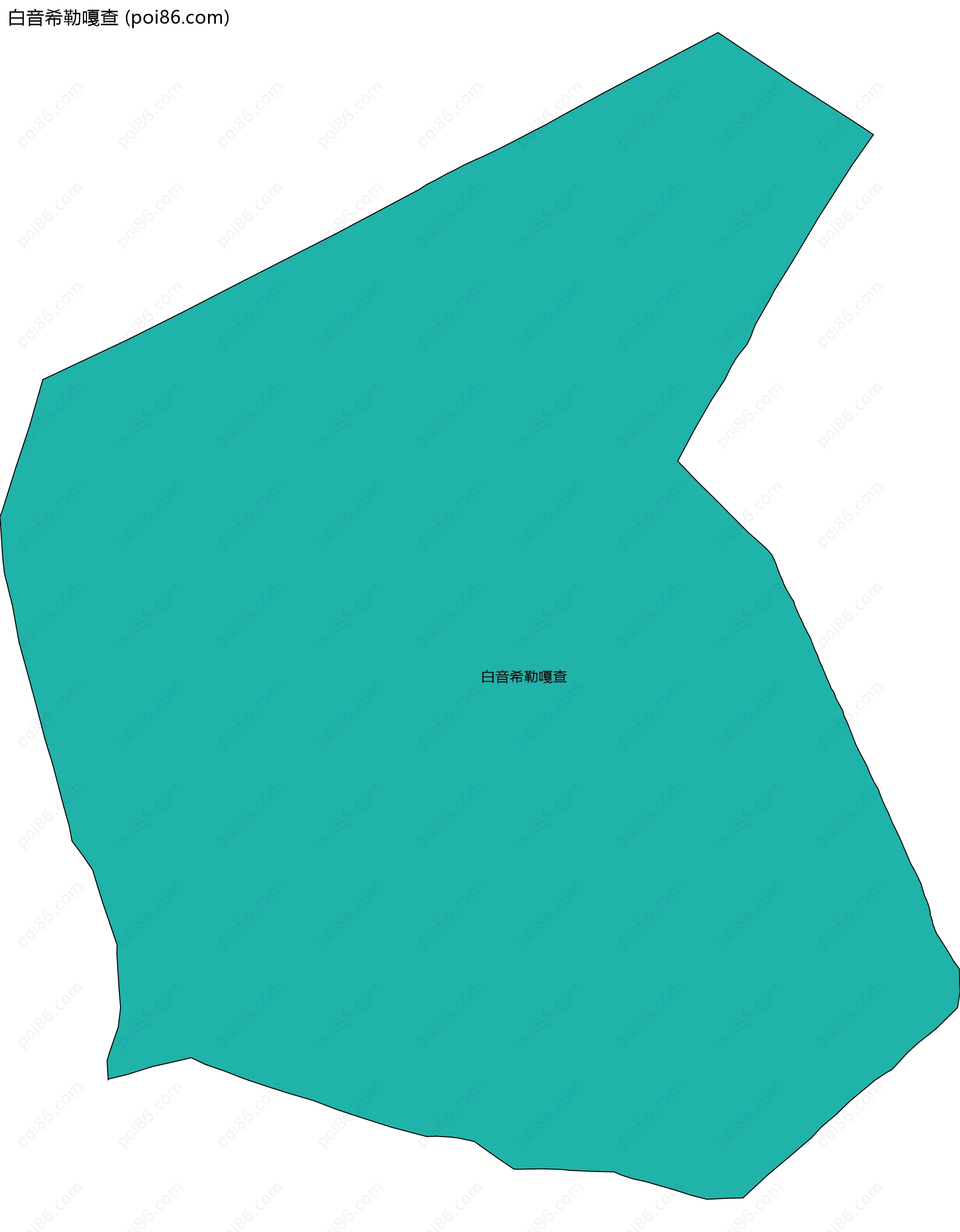 白音希勒嘎查边界地图