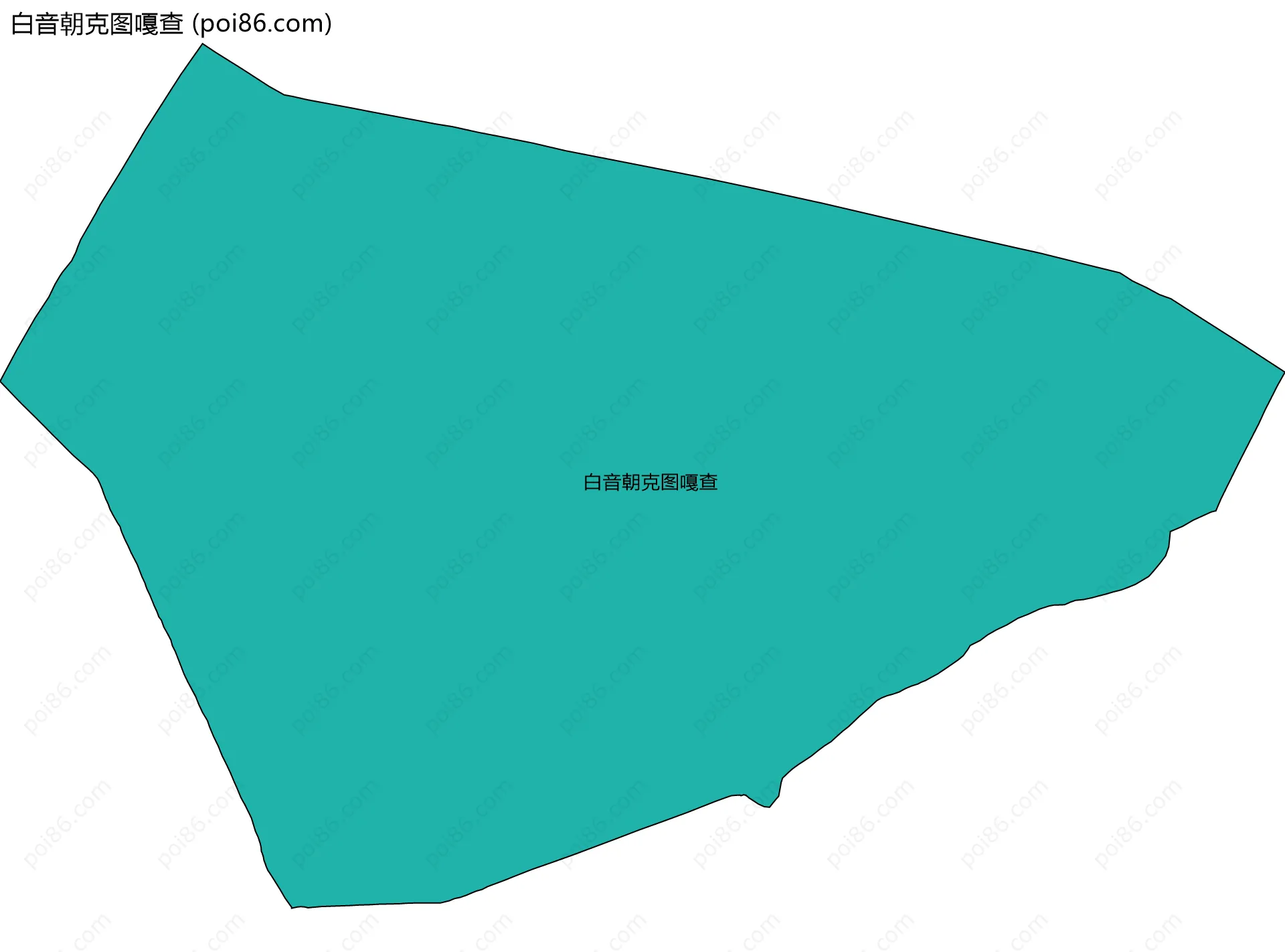 白音朝克图嘎查边界地图