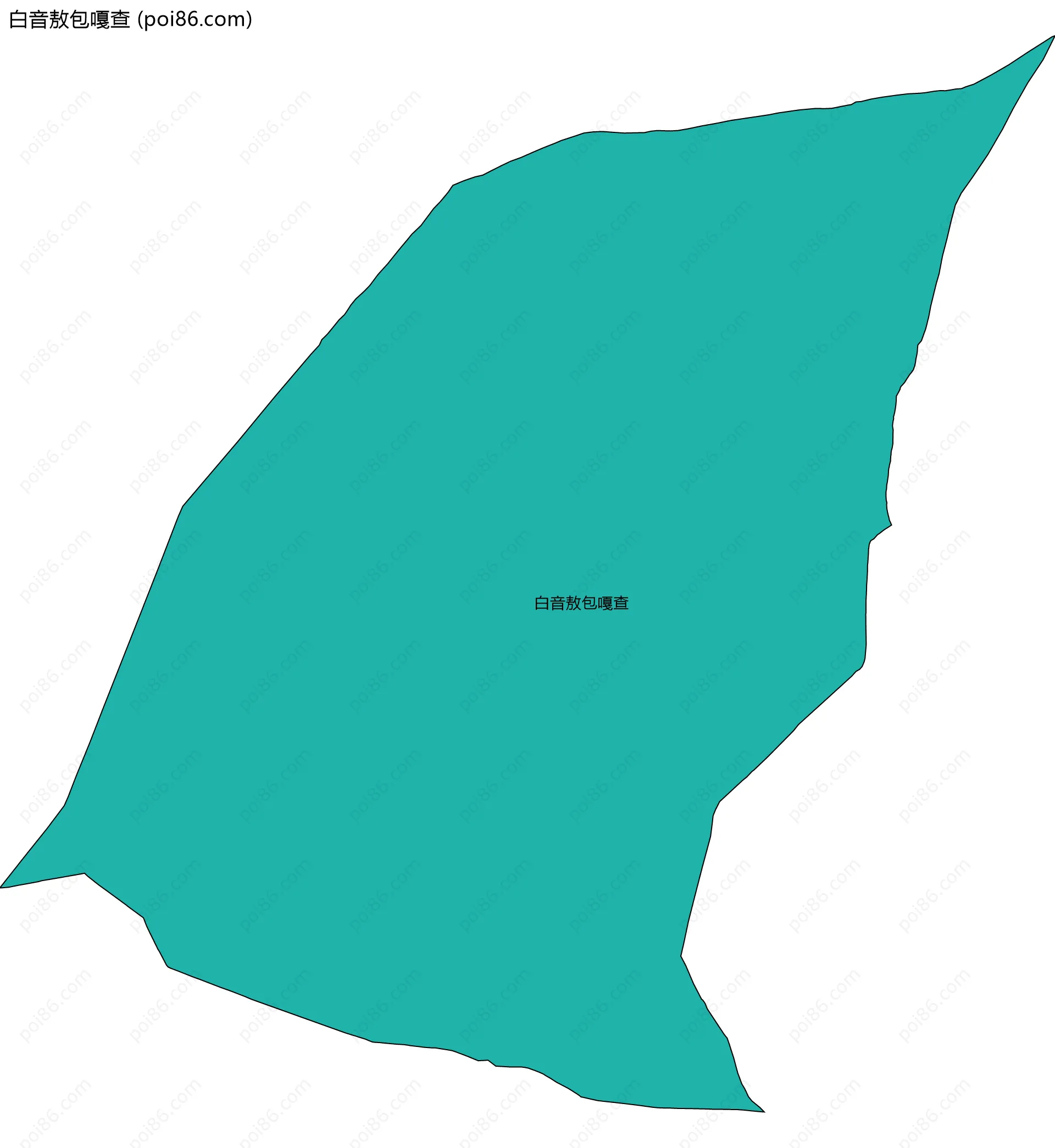 白音敖包嘎查边界地图