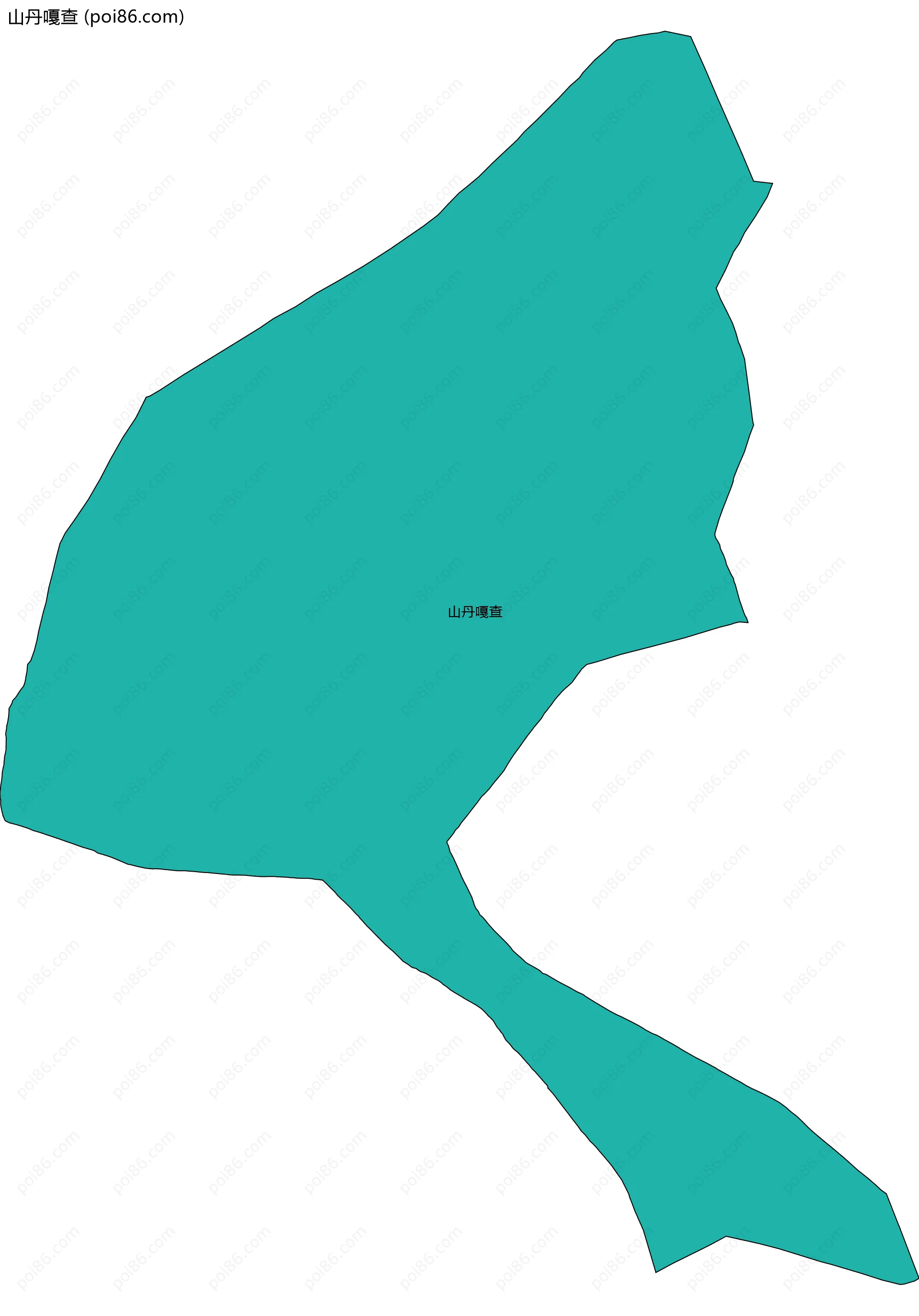 山丹嘎查边界地图