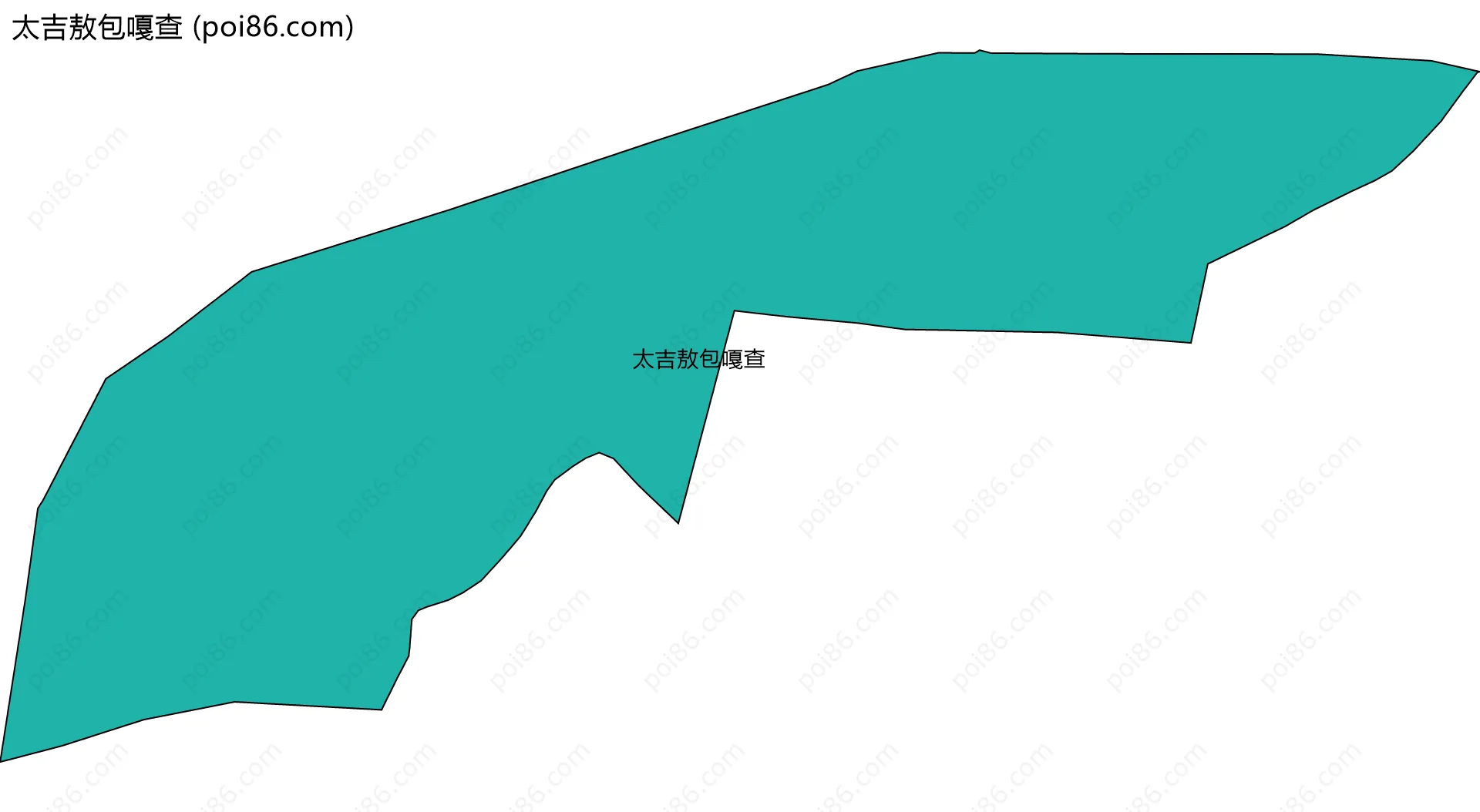 太吉敖包嘎查边界地图