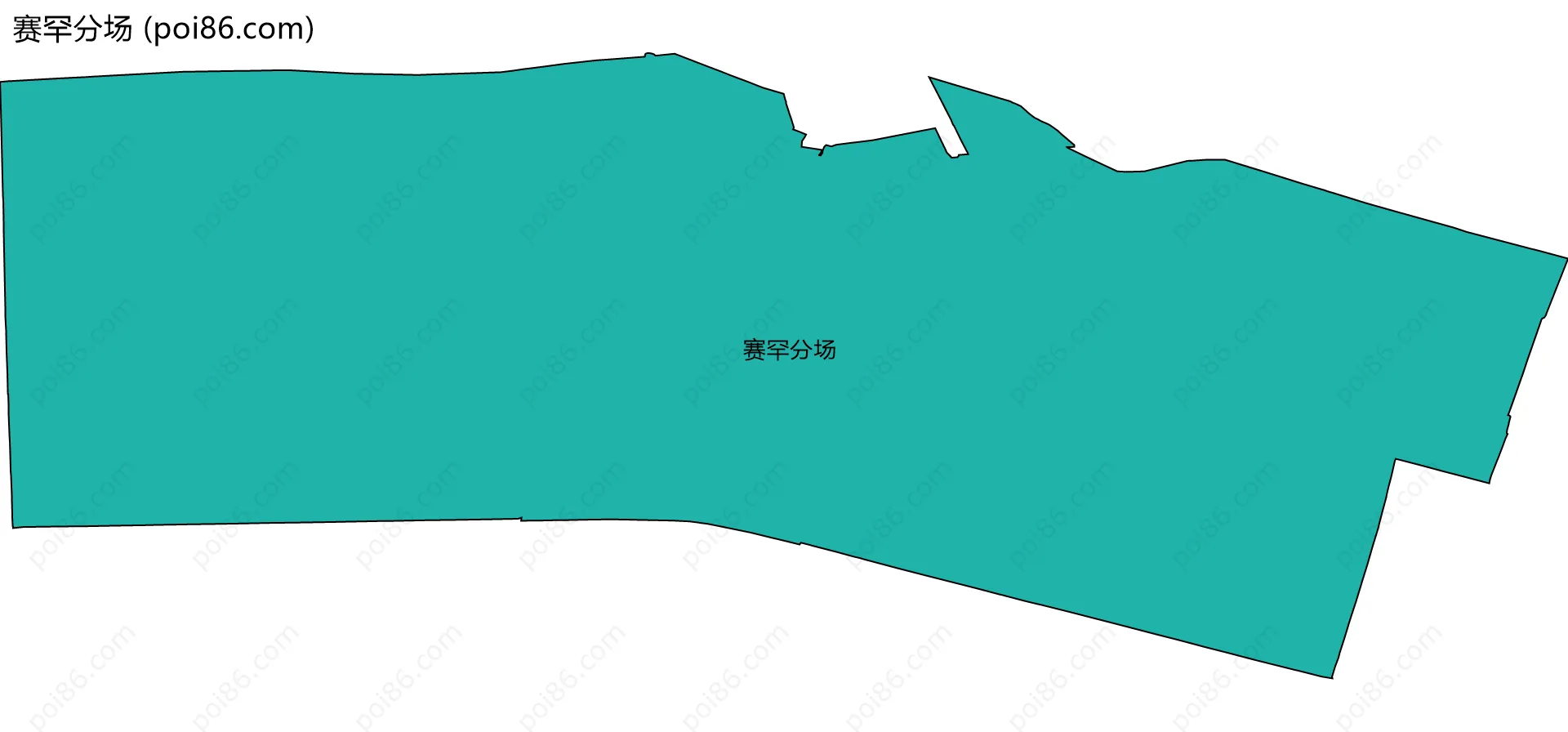 赛罕分场边界地图