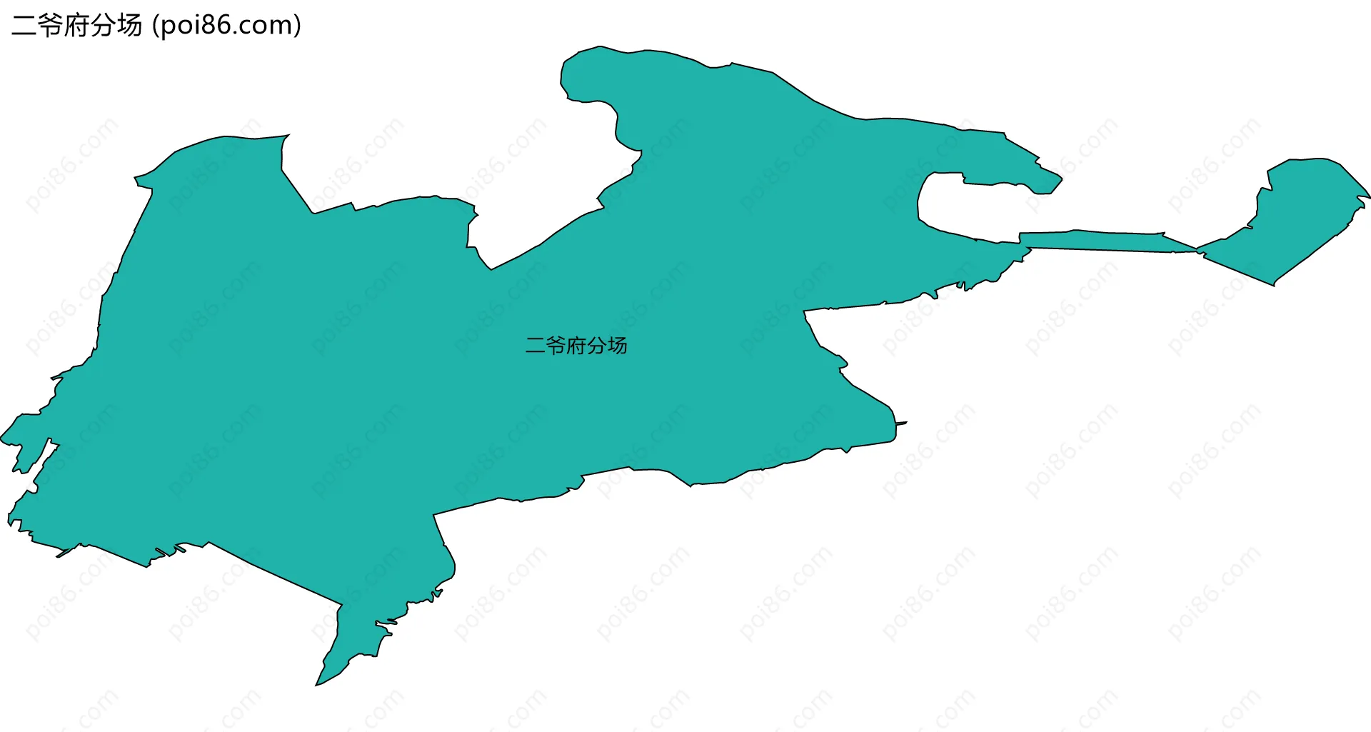 二爷府分场边界地图