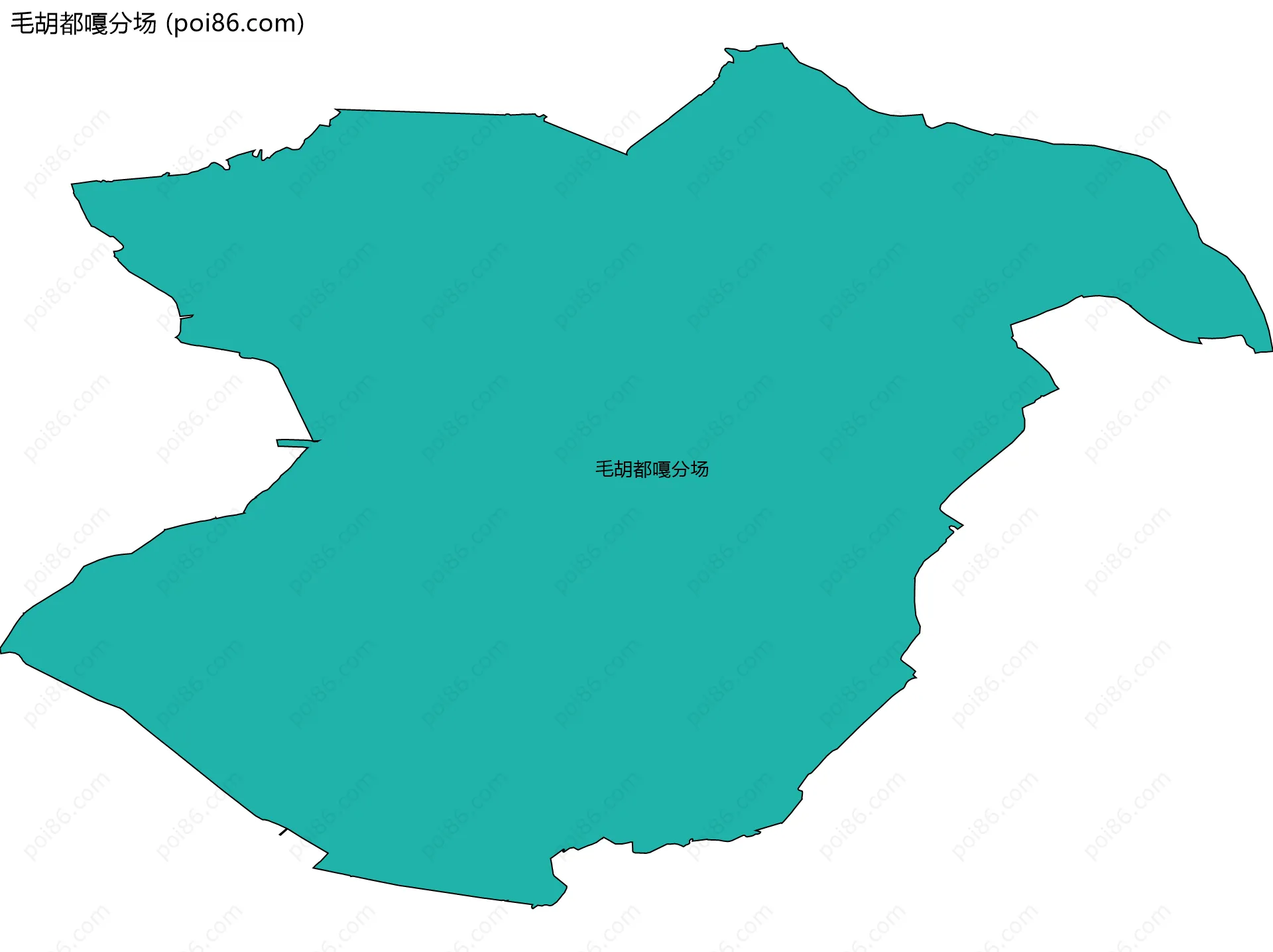毛胡都嘎分场边界地图