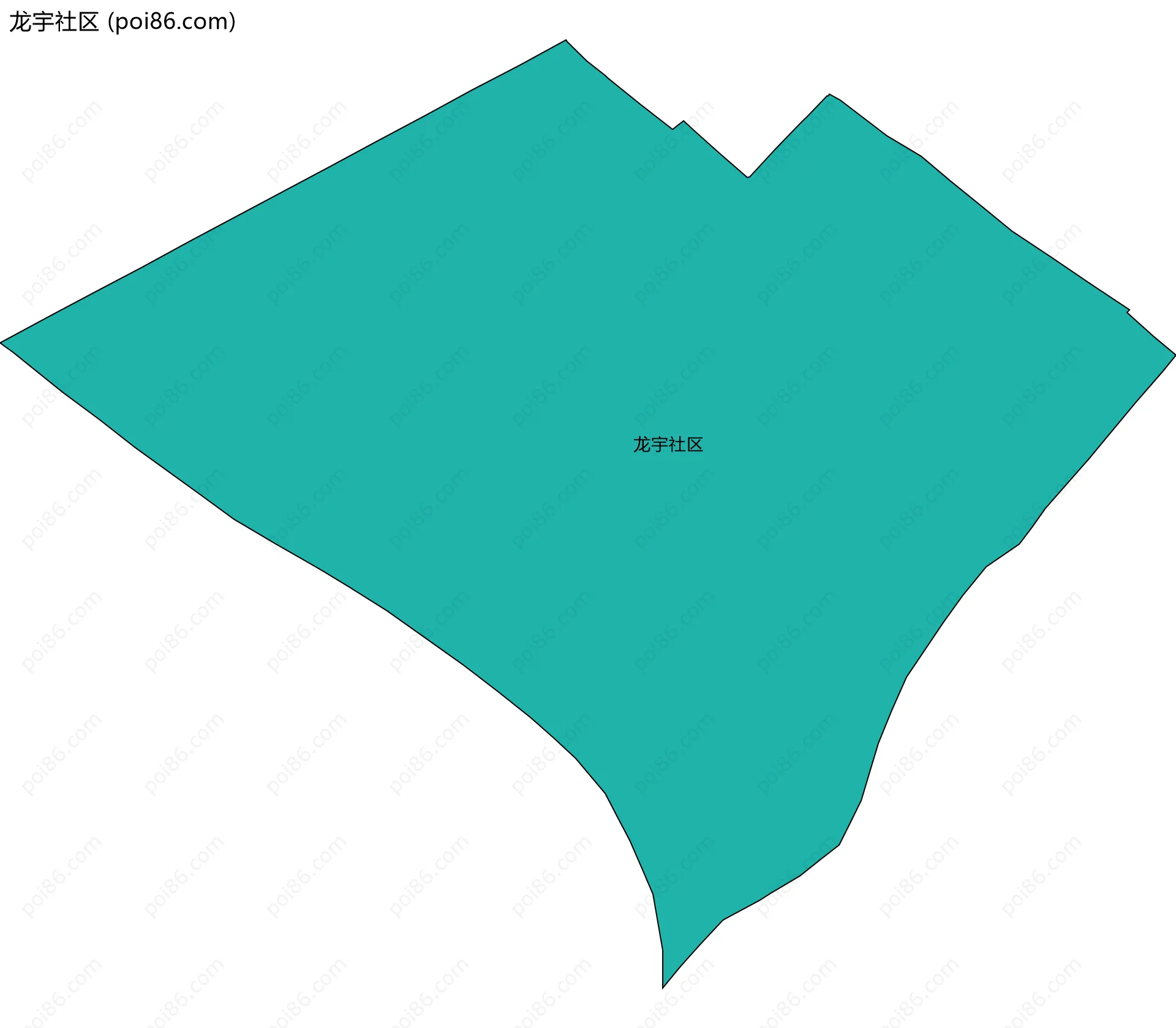 龙宇社区边界地图
