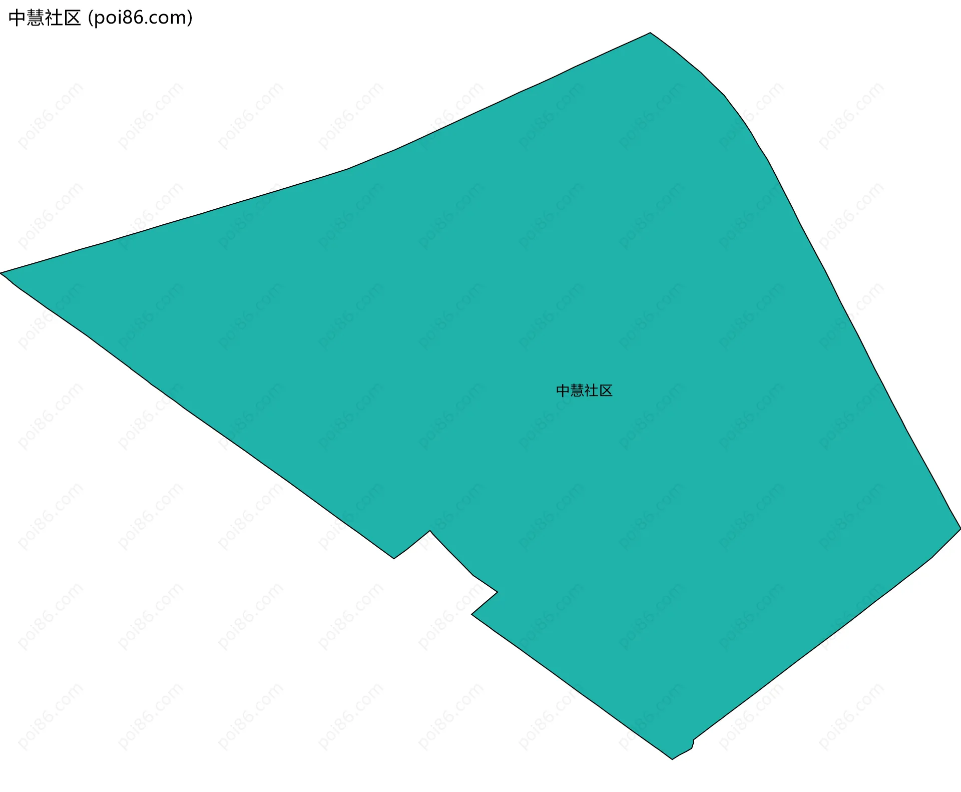 中慧社区边界地图