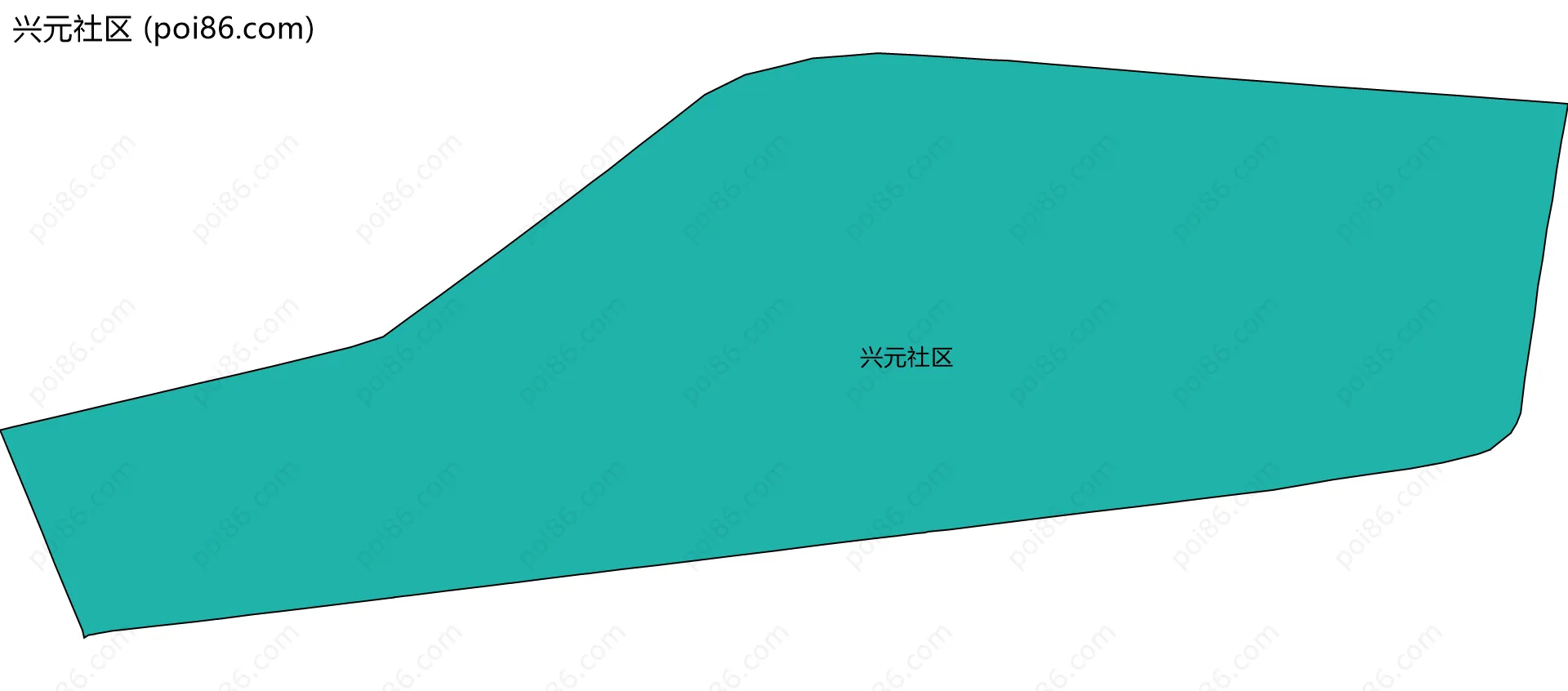 兴元社区边界地图