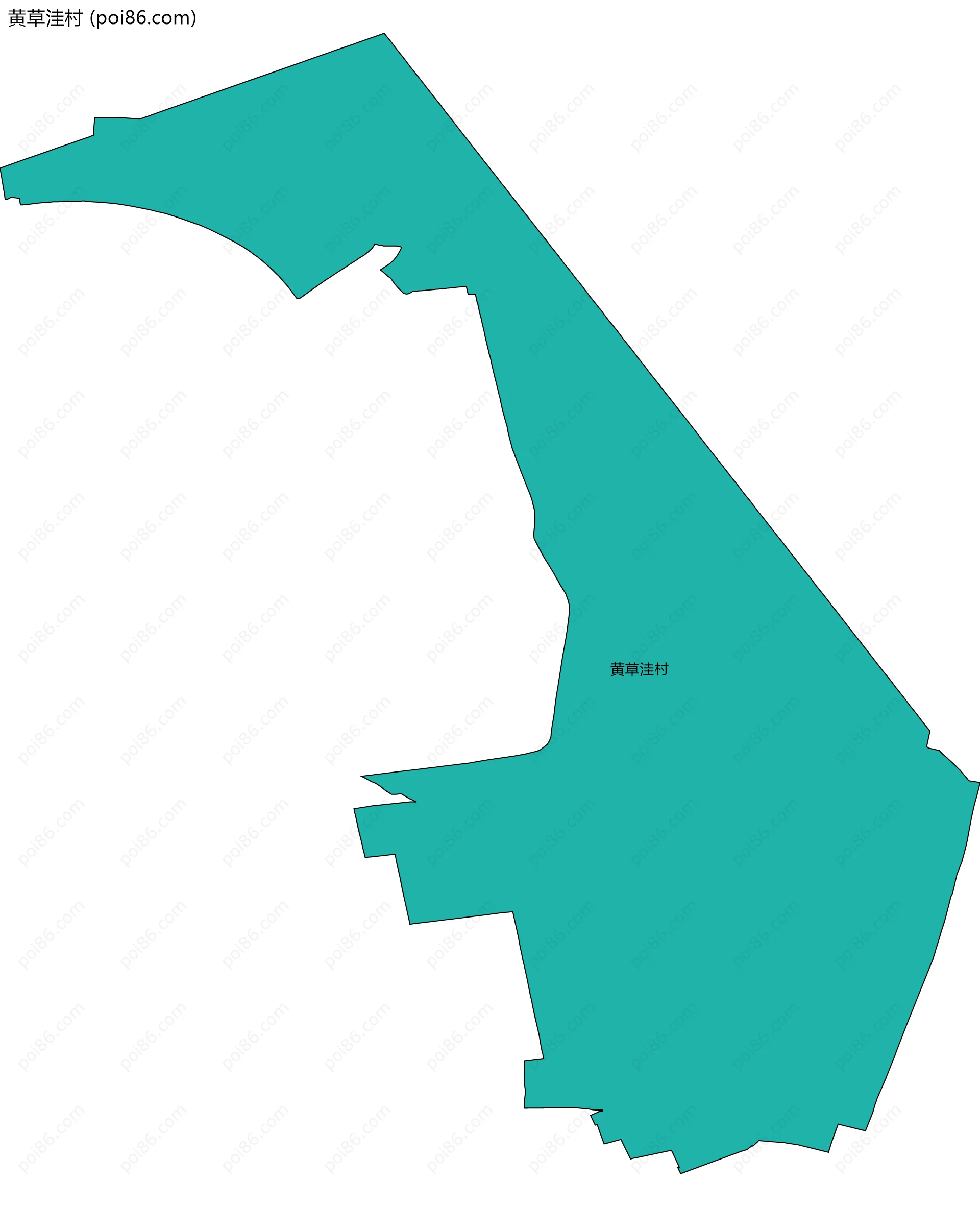 黄草洼村边界地图