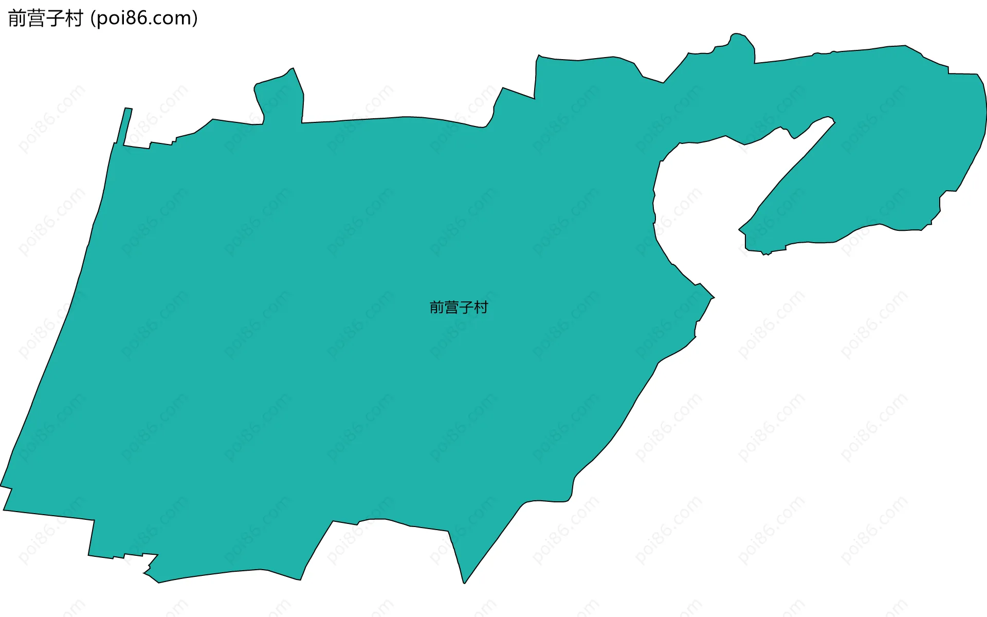 前营子村边界地图