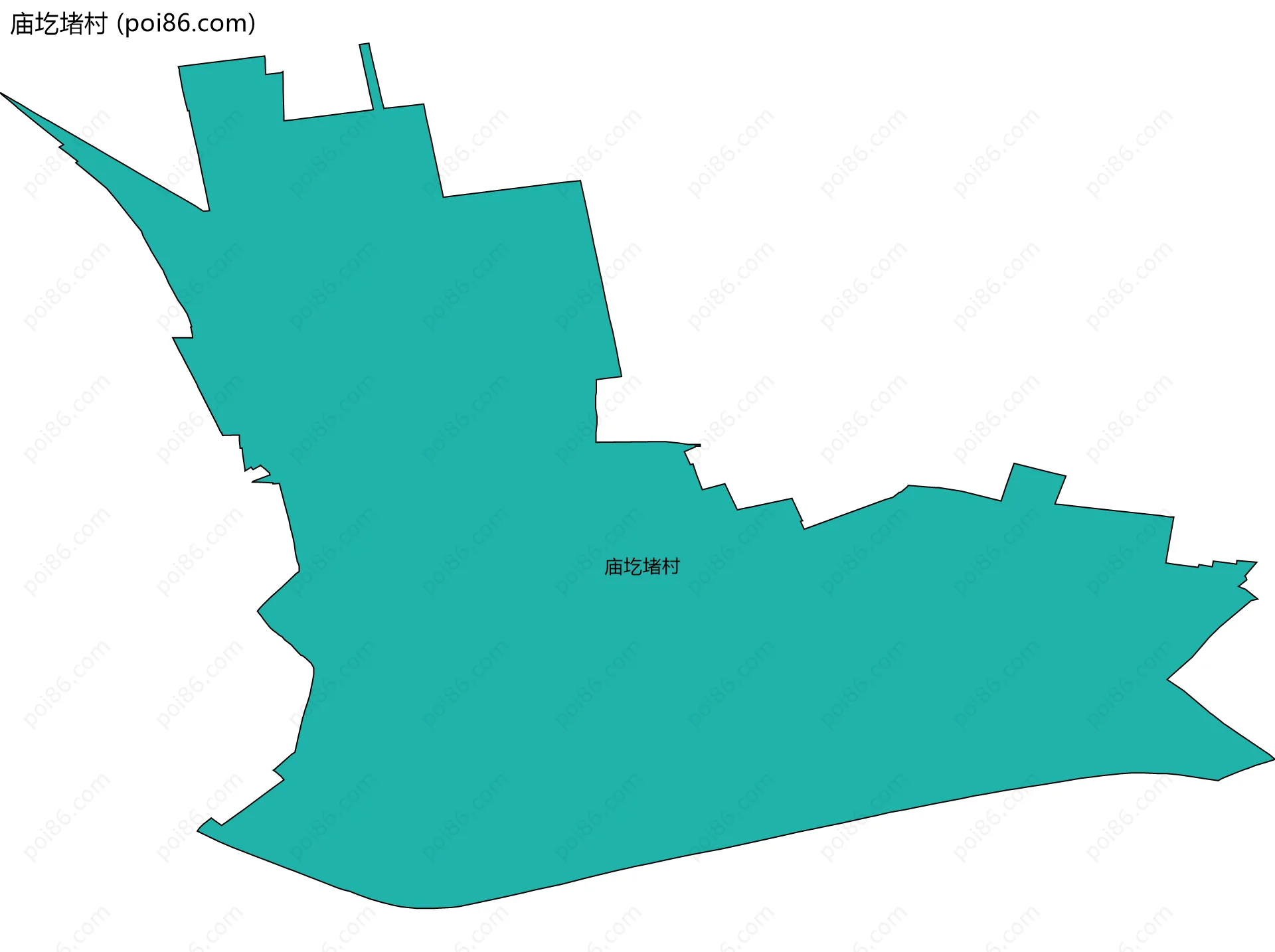 庙圪堵村边界地图