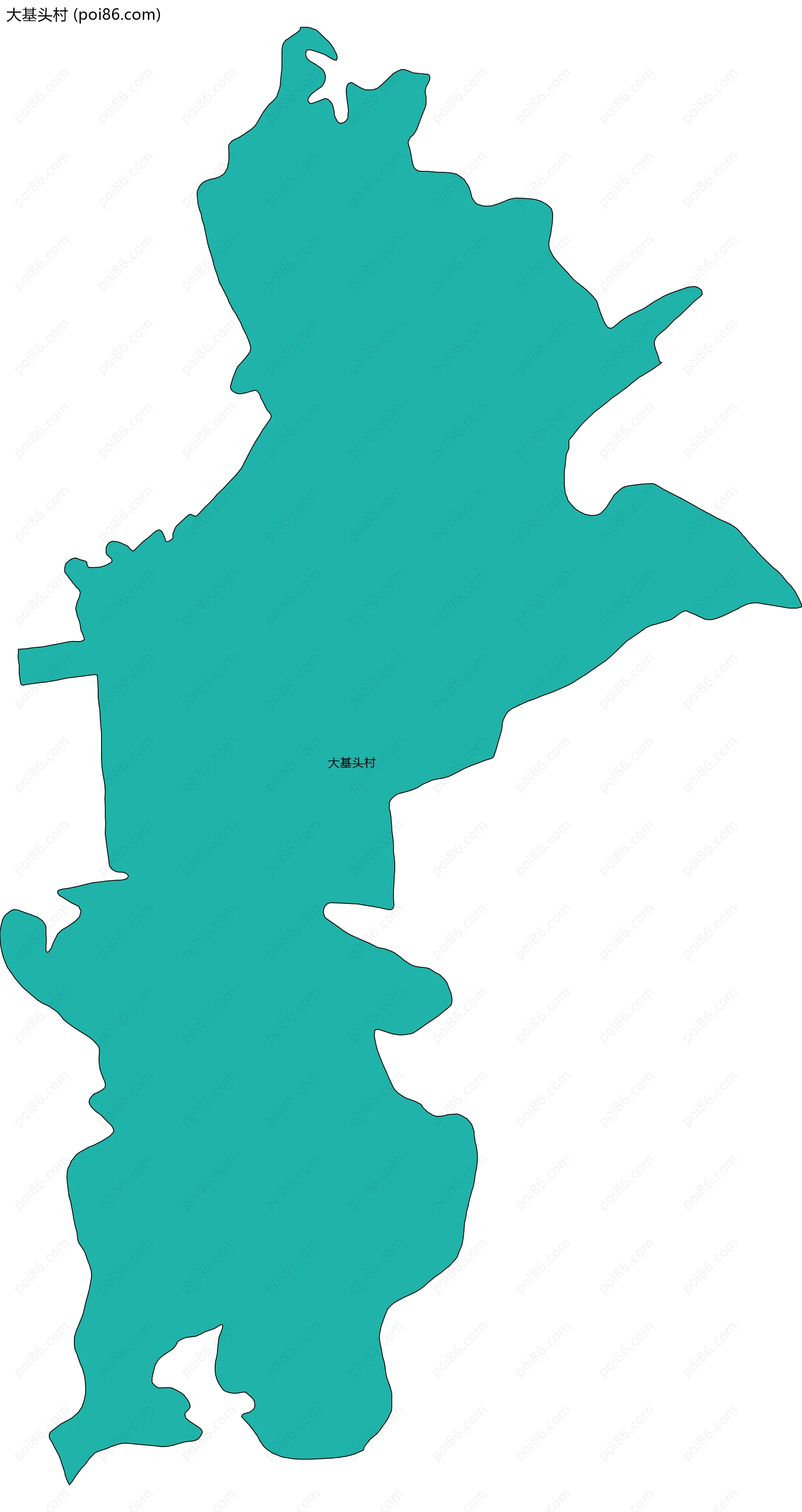 大基头村边界地图