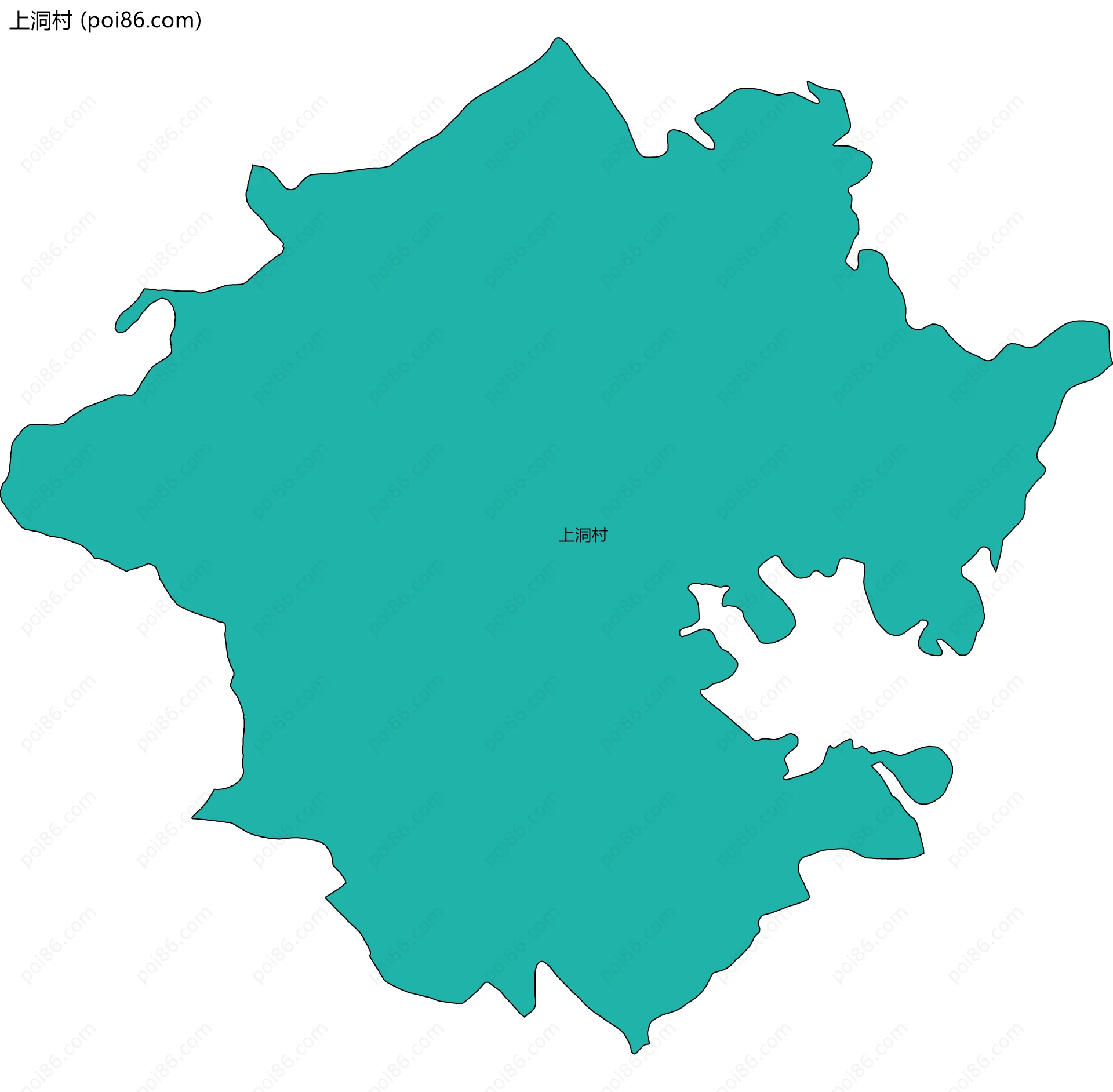 上洞村边界地图