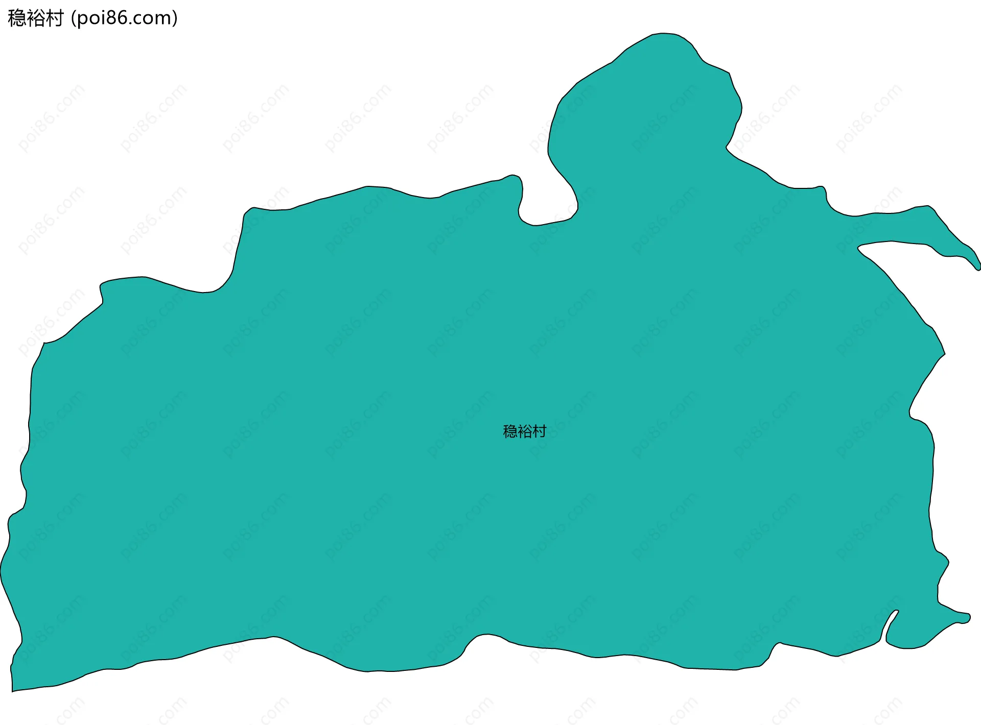 稳裕村边界地图