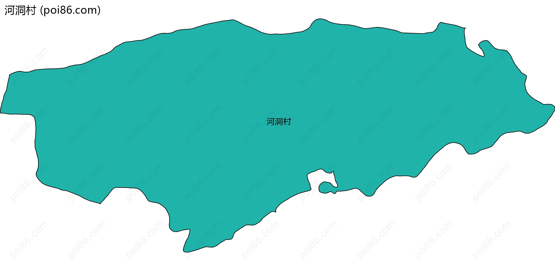 河洞村边界地图