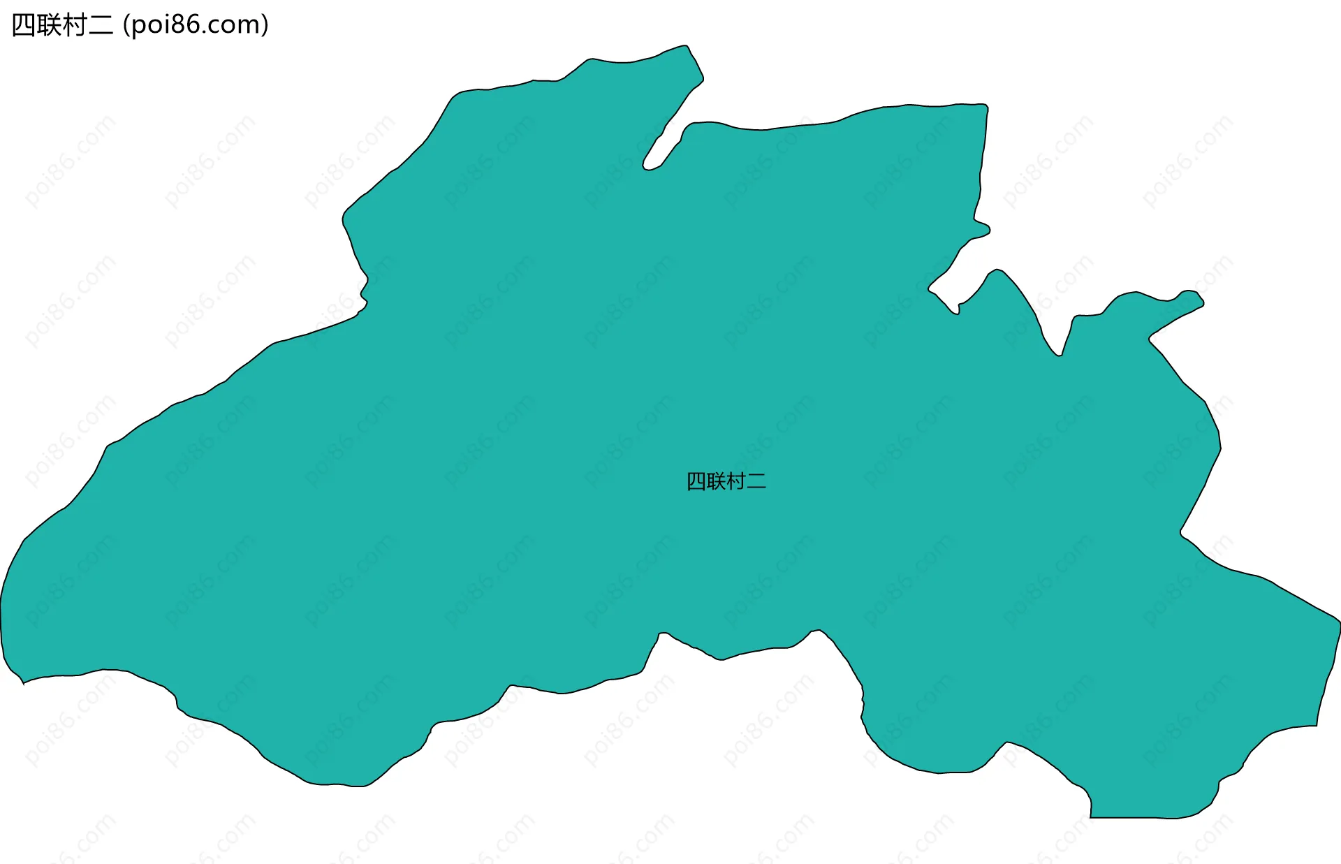 四联村二边界地图