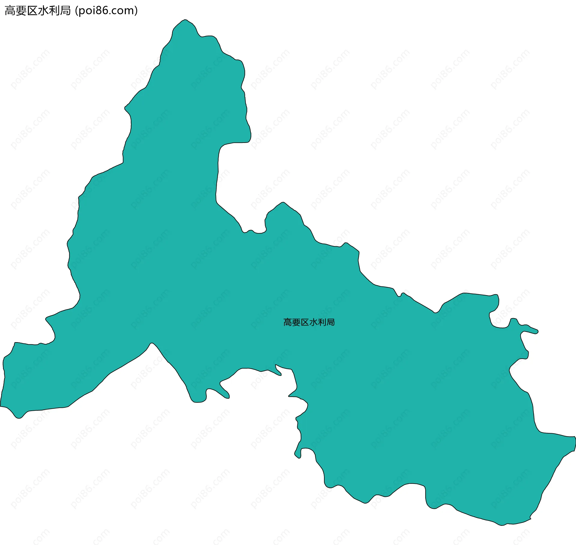 高要区水利局边界地图