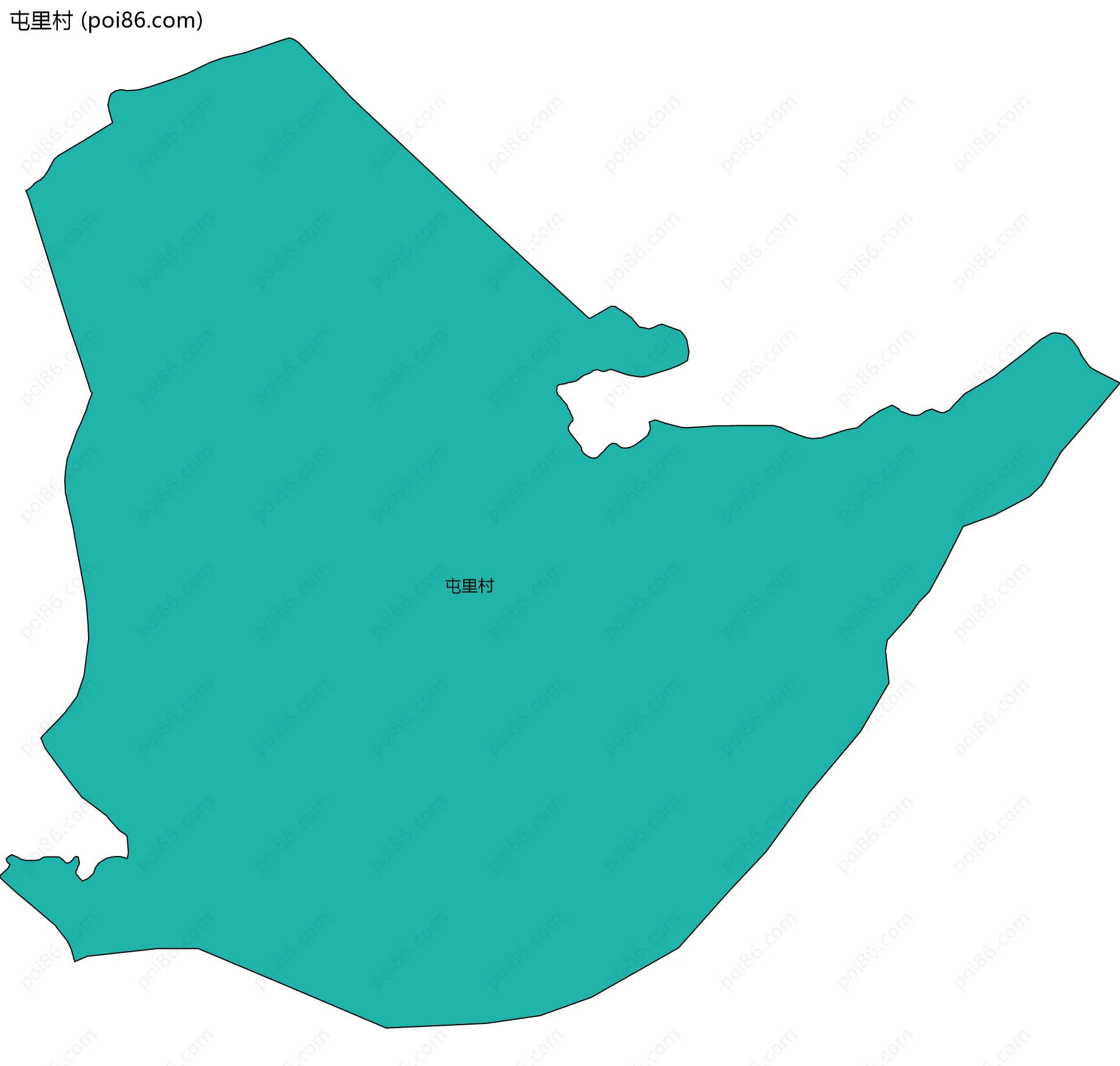 屯里村边界地图