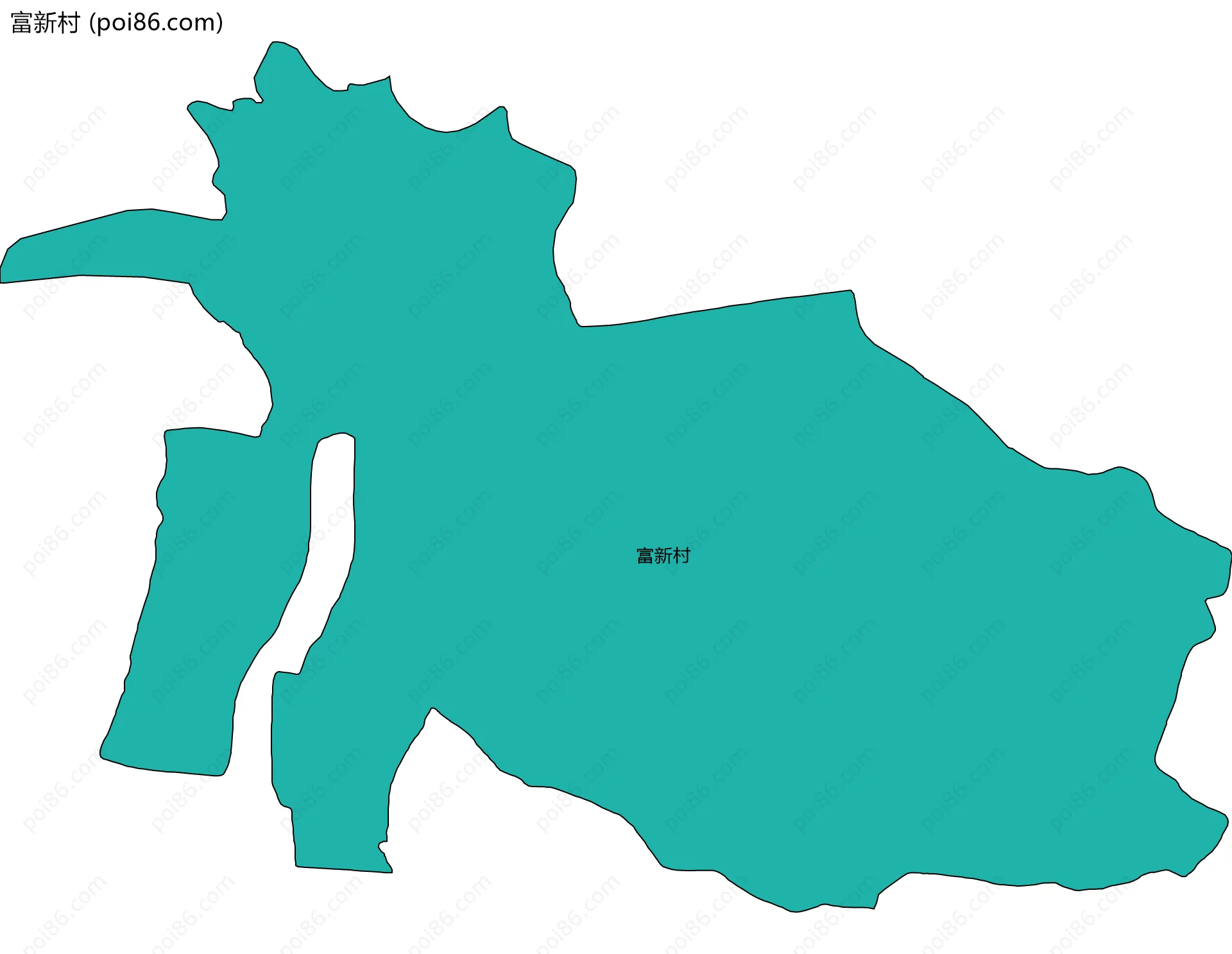 富新村边界地图