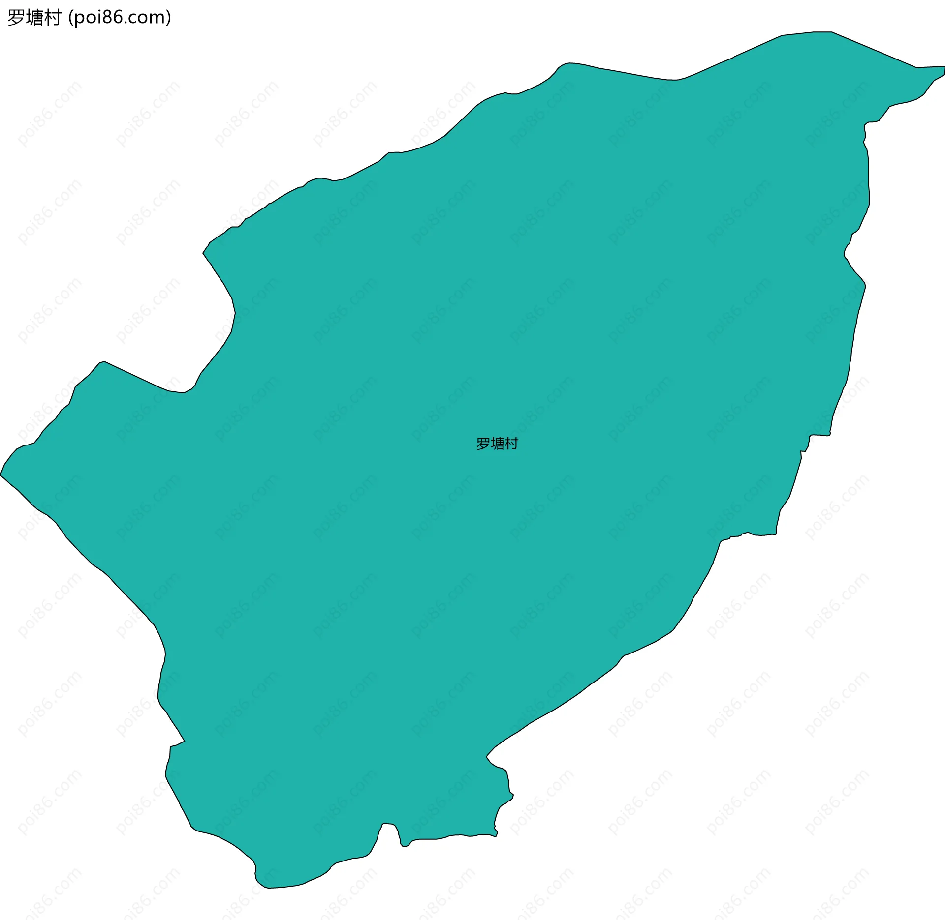 罗塘村边界地图