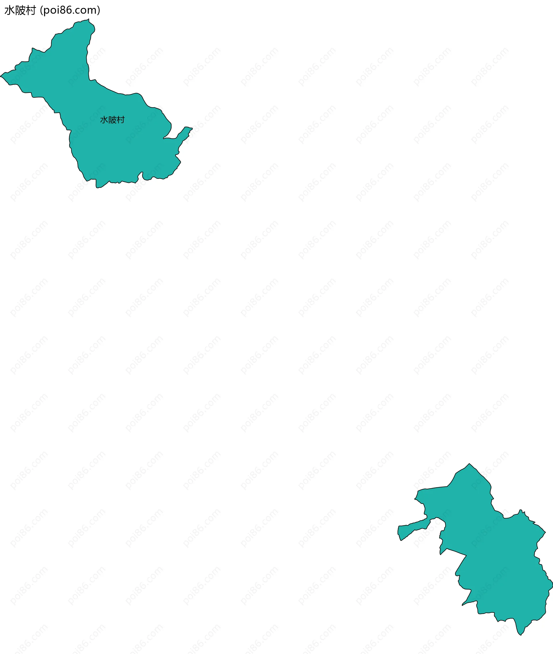 水陂村边界地图