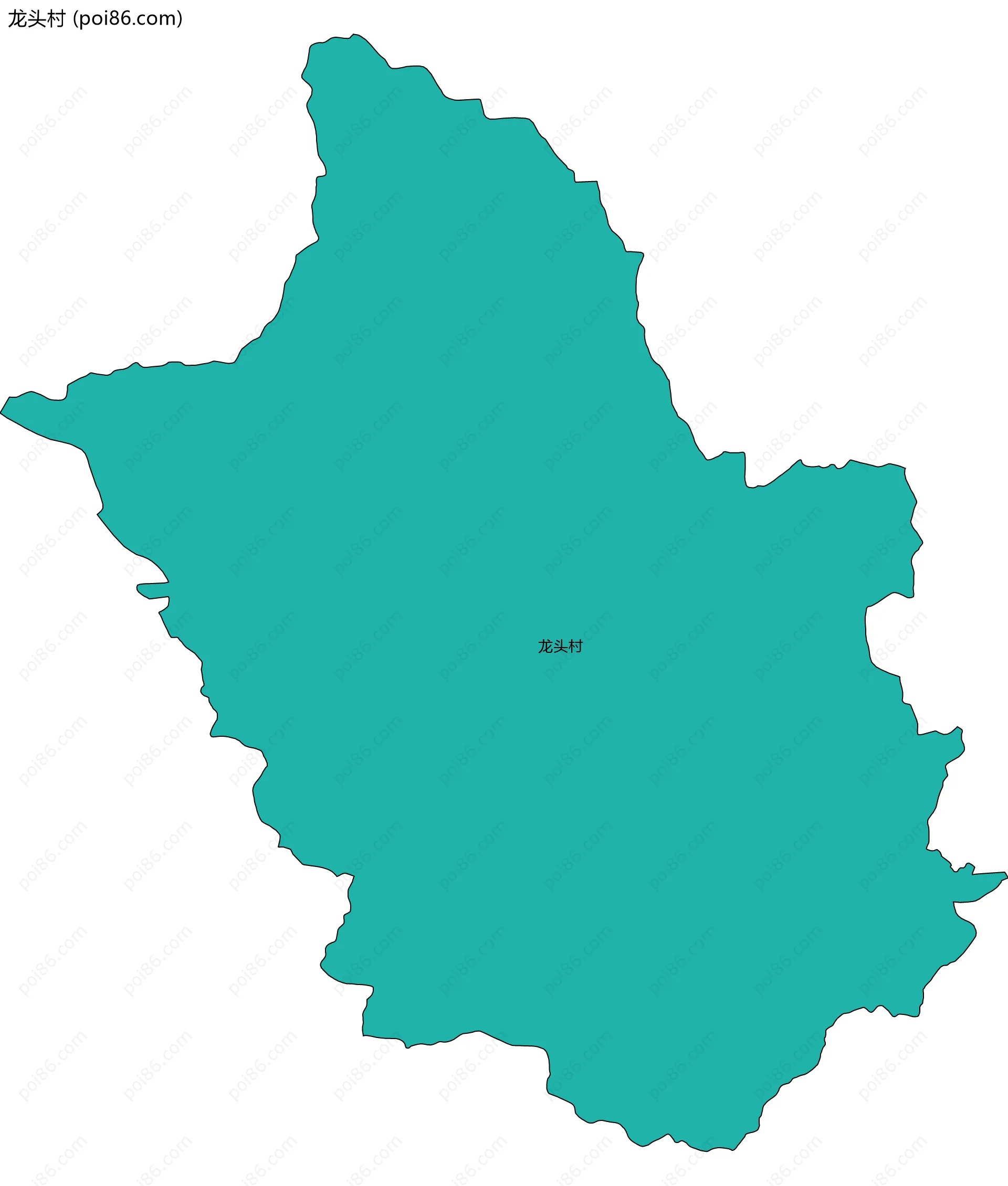 龙头村边界地图