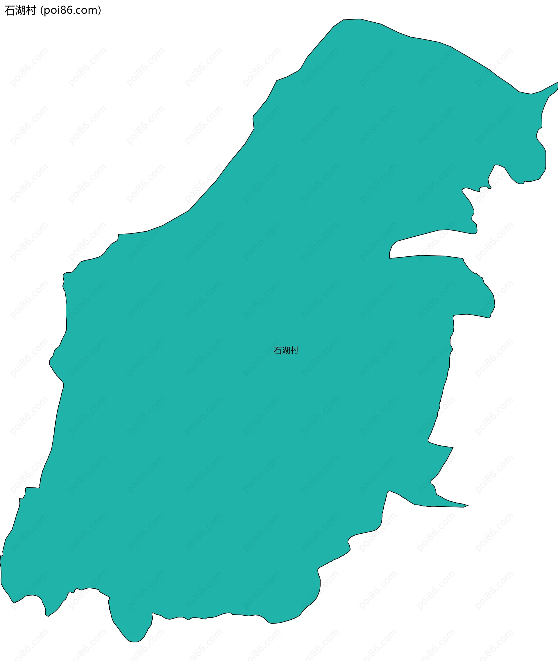 石湖村边界地图