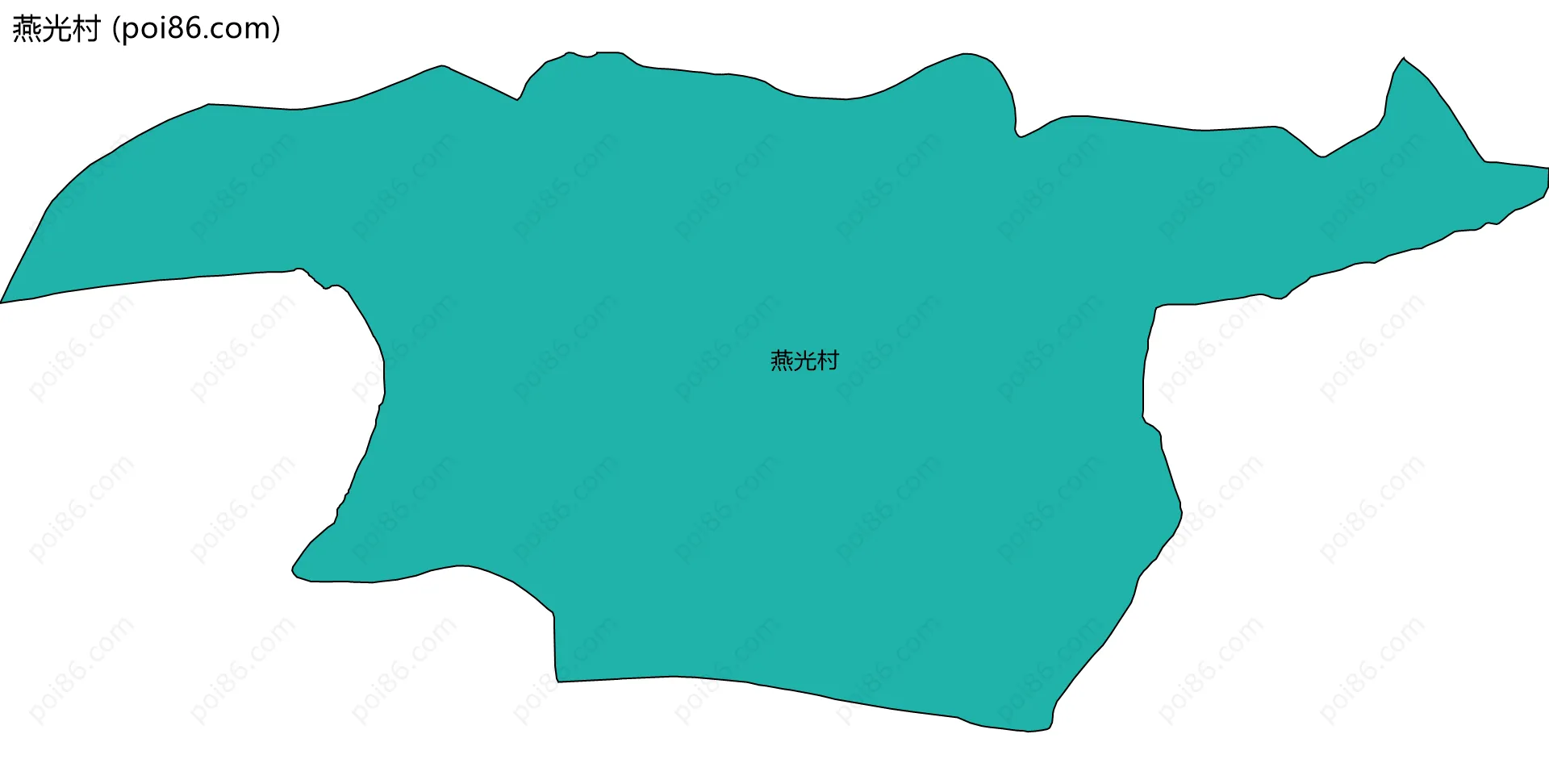 燕光村边界地图