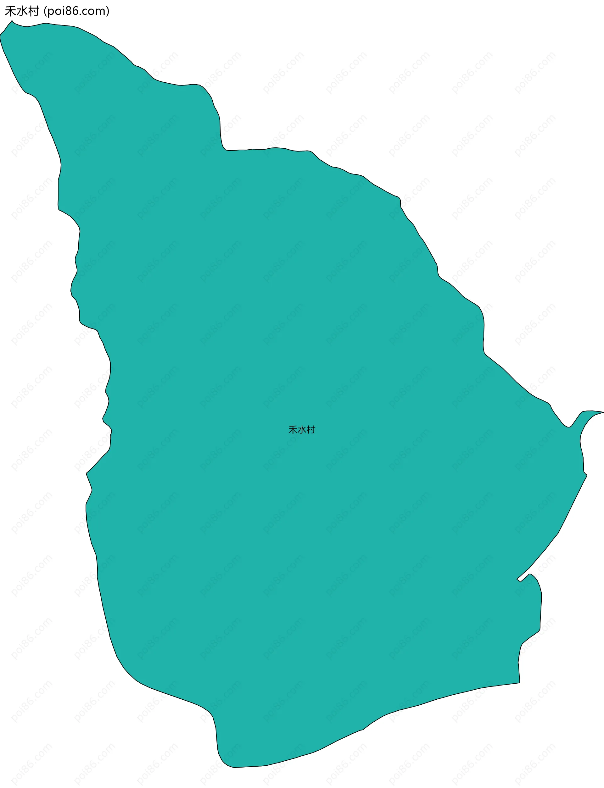 禾水村边界地图