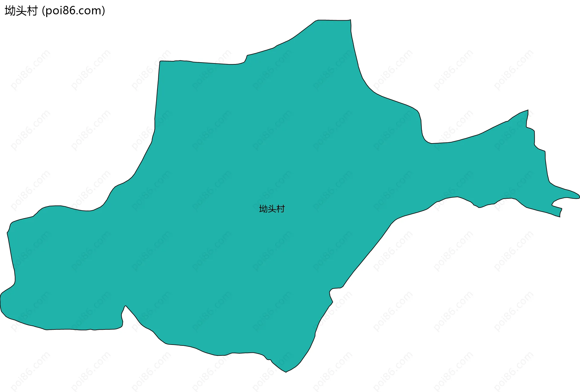 坳头村边界地图